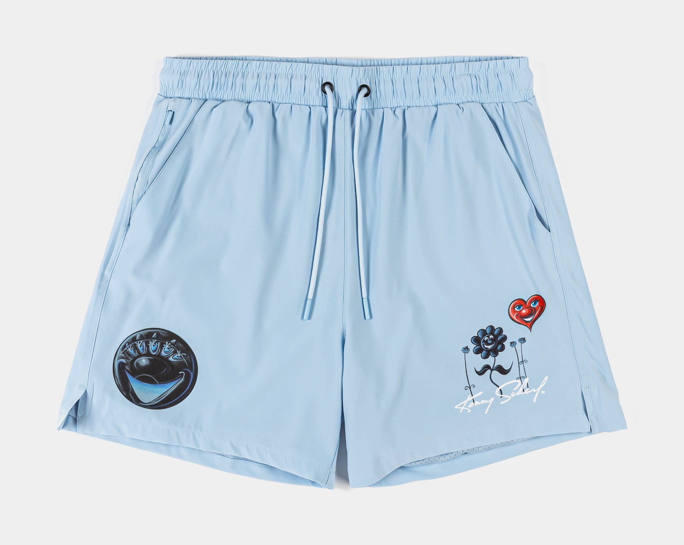 KENNY SCHARF X SP SP x Kenny Scharf Flowers Hybrid Mens Shorts (Blue/White)