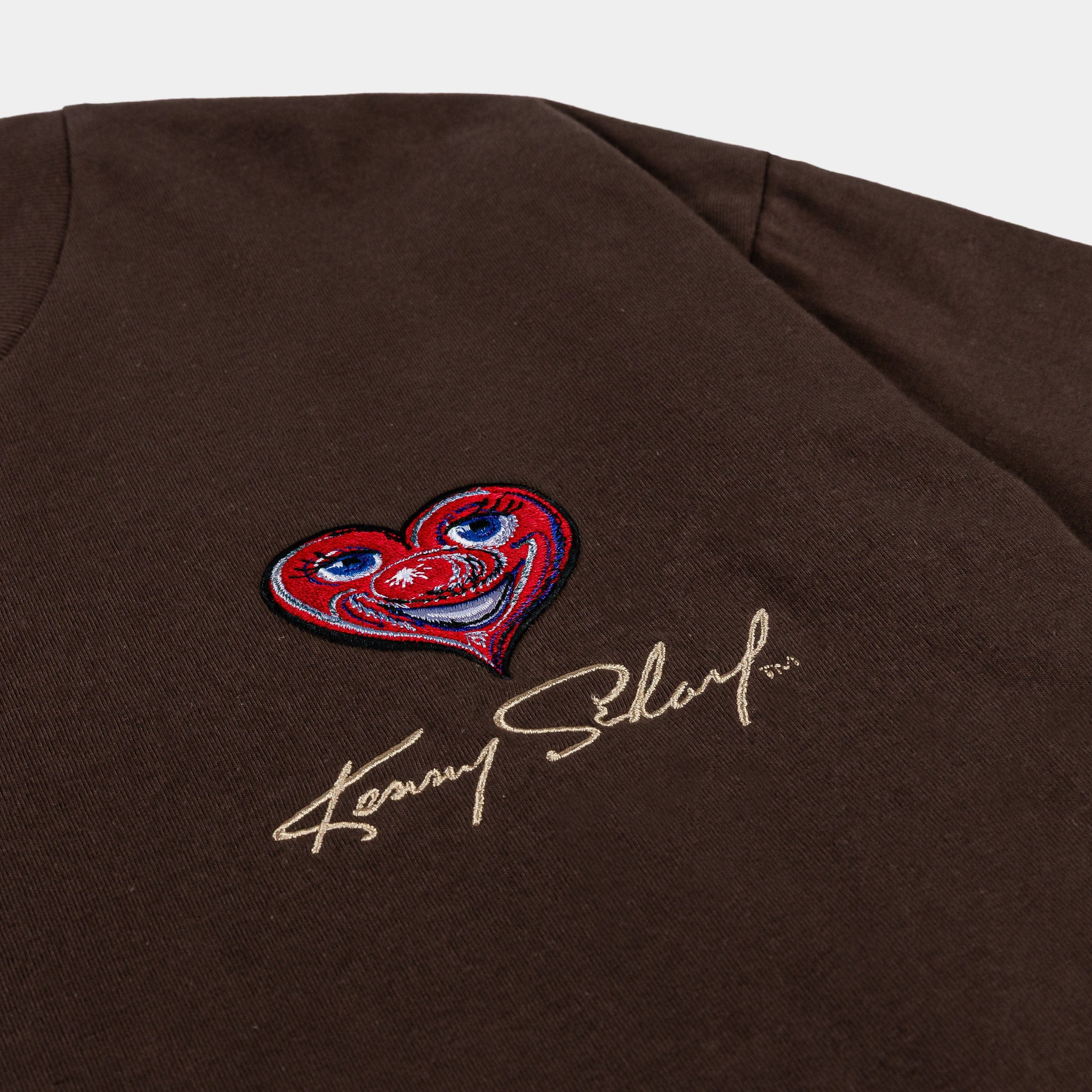 KENNY SCHARF X SP SP x Kenny Scharf Heart Mens Short Sleeve Shirt (Brown/Brown)