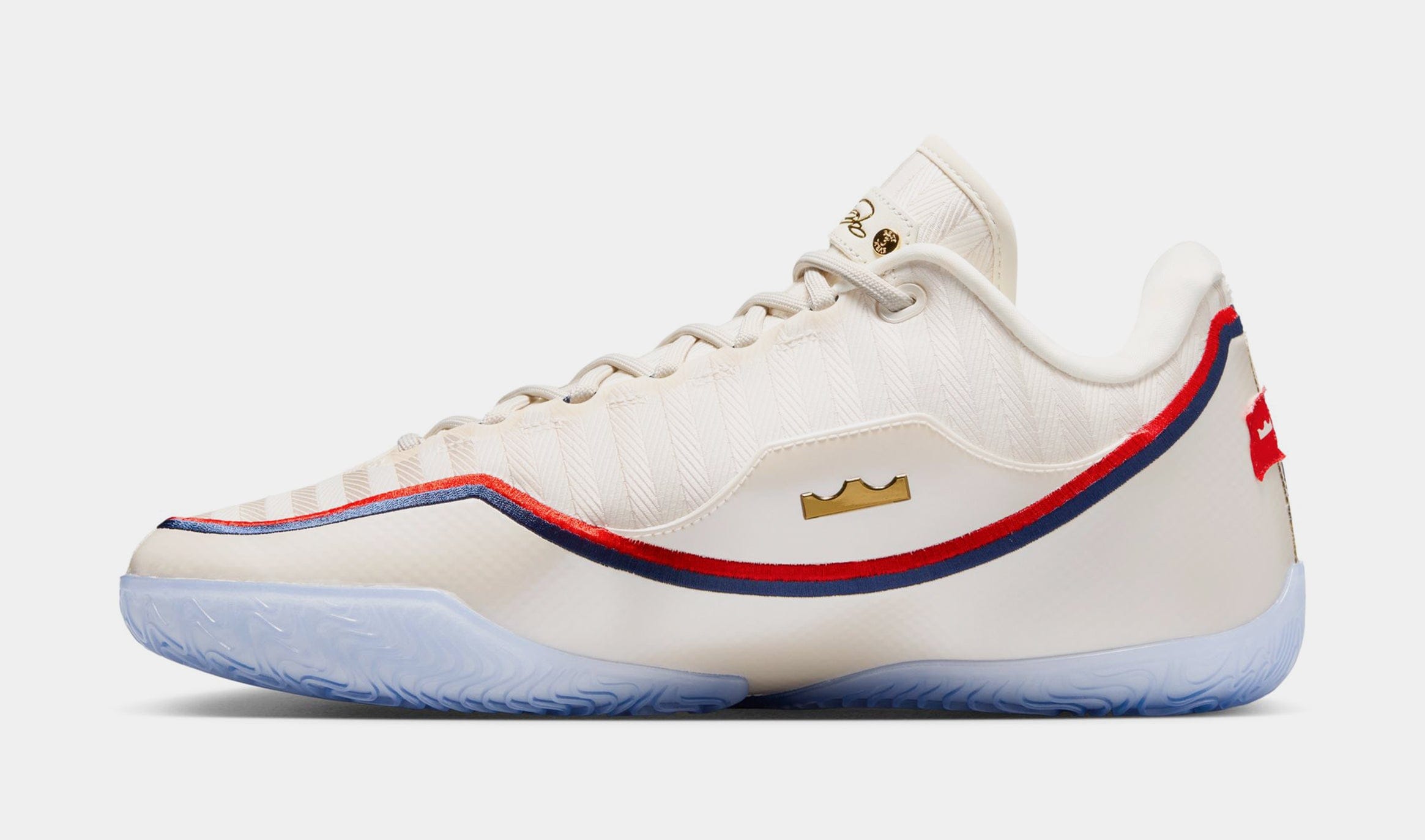 Nike LeBron XXIII Old Glory Mens Basketball Shoes (Pale Ivory/Metallic Gold/University Red)