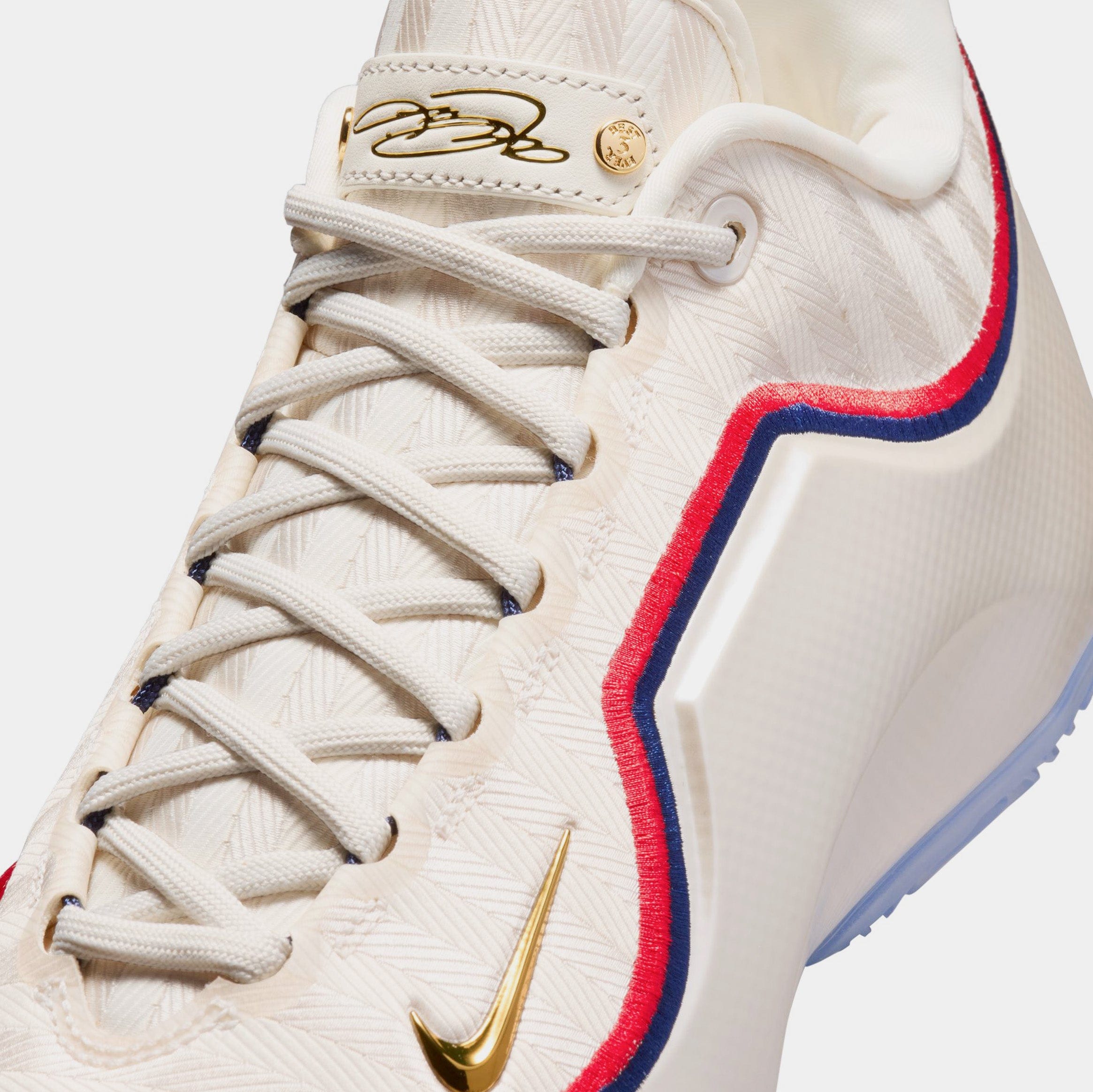 Nike LeBron XXIII Old Glory Mens Basketball Shoes (Pale Ivory/Metallic Gold/University Red)