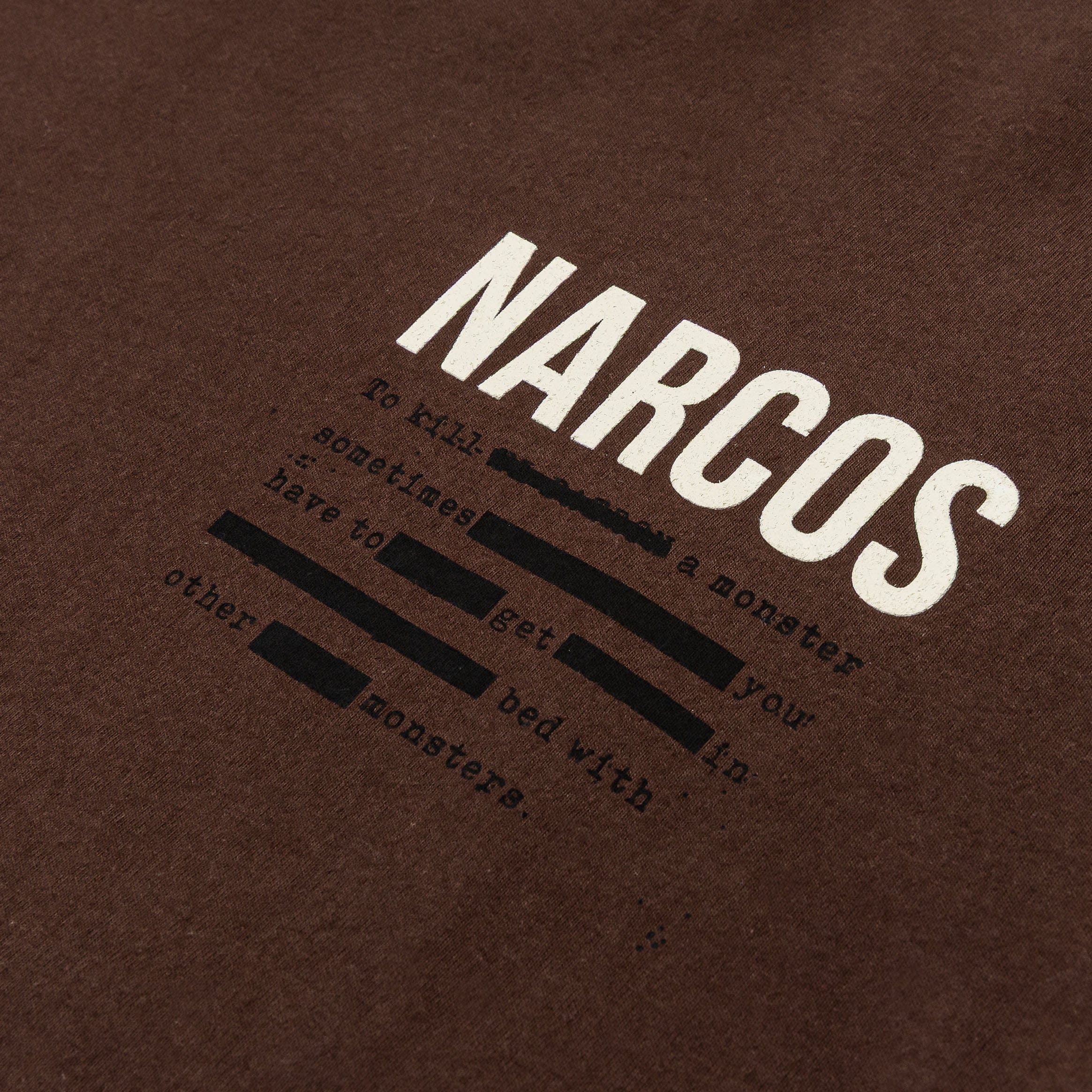 NARCOS X SP SP x Narcos Business Mens Short Sleeve Shirt (Brown/Black)