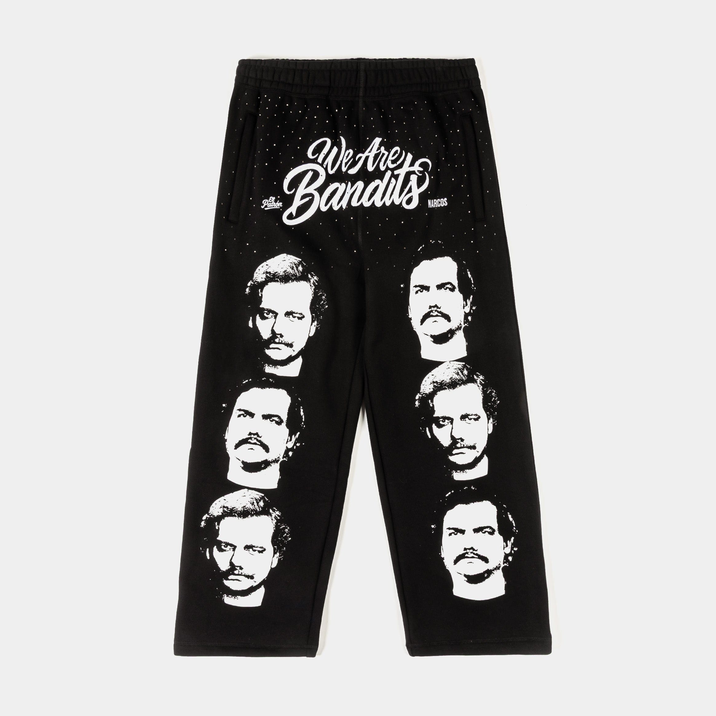 NARCOS X SP SP x Narcos Faces Fleece Mens Sweatpants (Black/White)