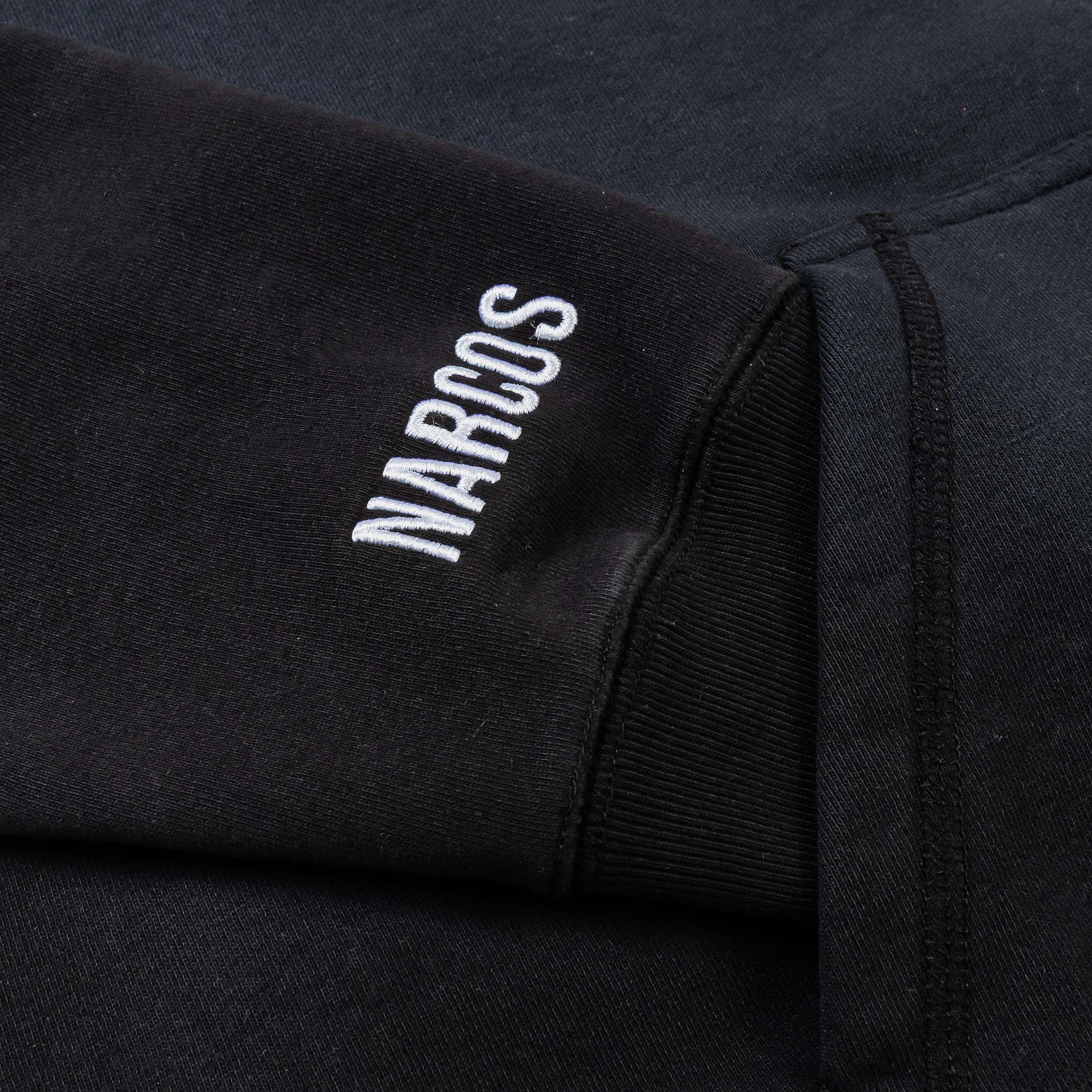 NARCOS X SP SP x Narcos Bandits Zip Up Washed Mens Hoodie (Black/Green)