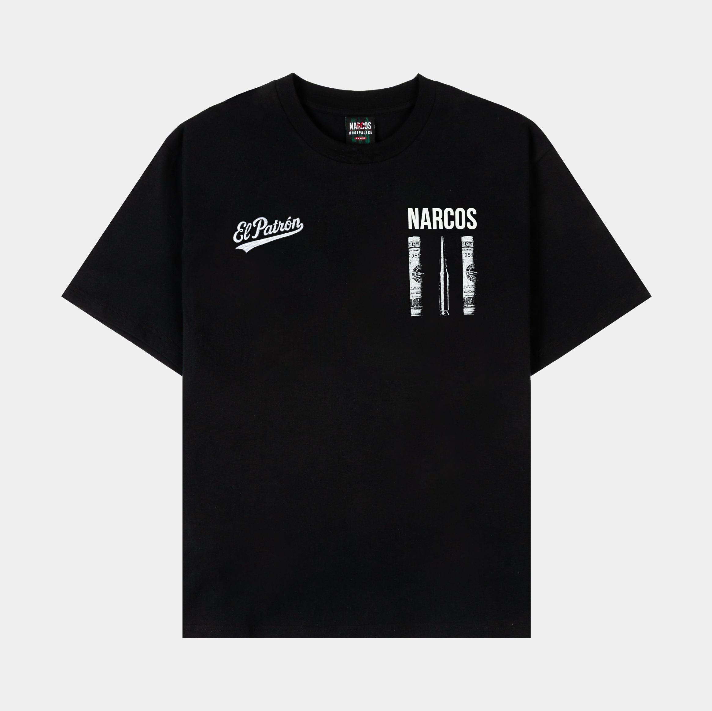 NARCOS X SP SP x Narcos Blow Business Mens Short Sleeve Shirt (Black/White)