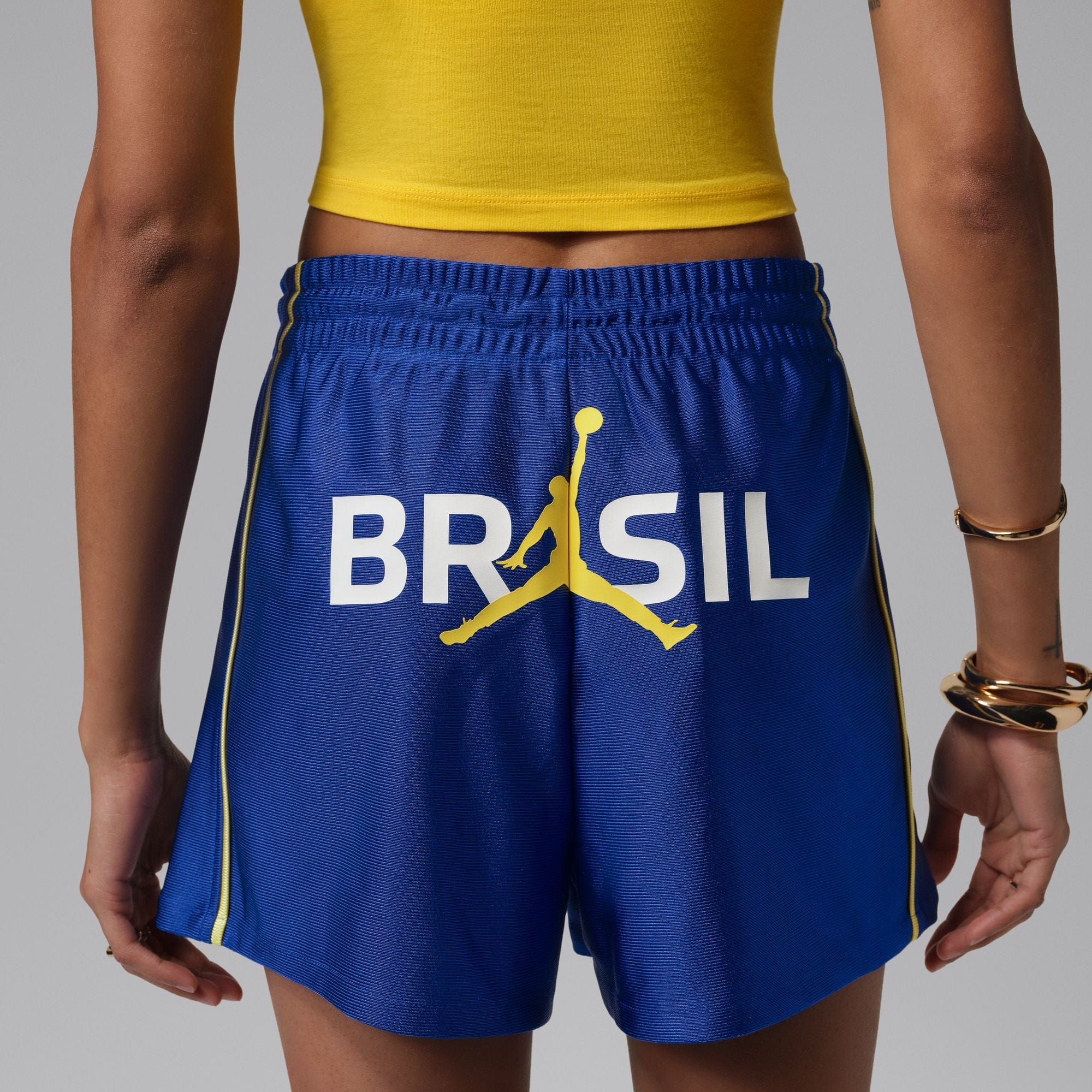 Air Jordan Womens Jordan Brooklyn Knit Brazil Shorts 'Old Royal'