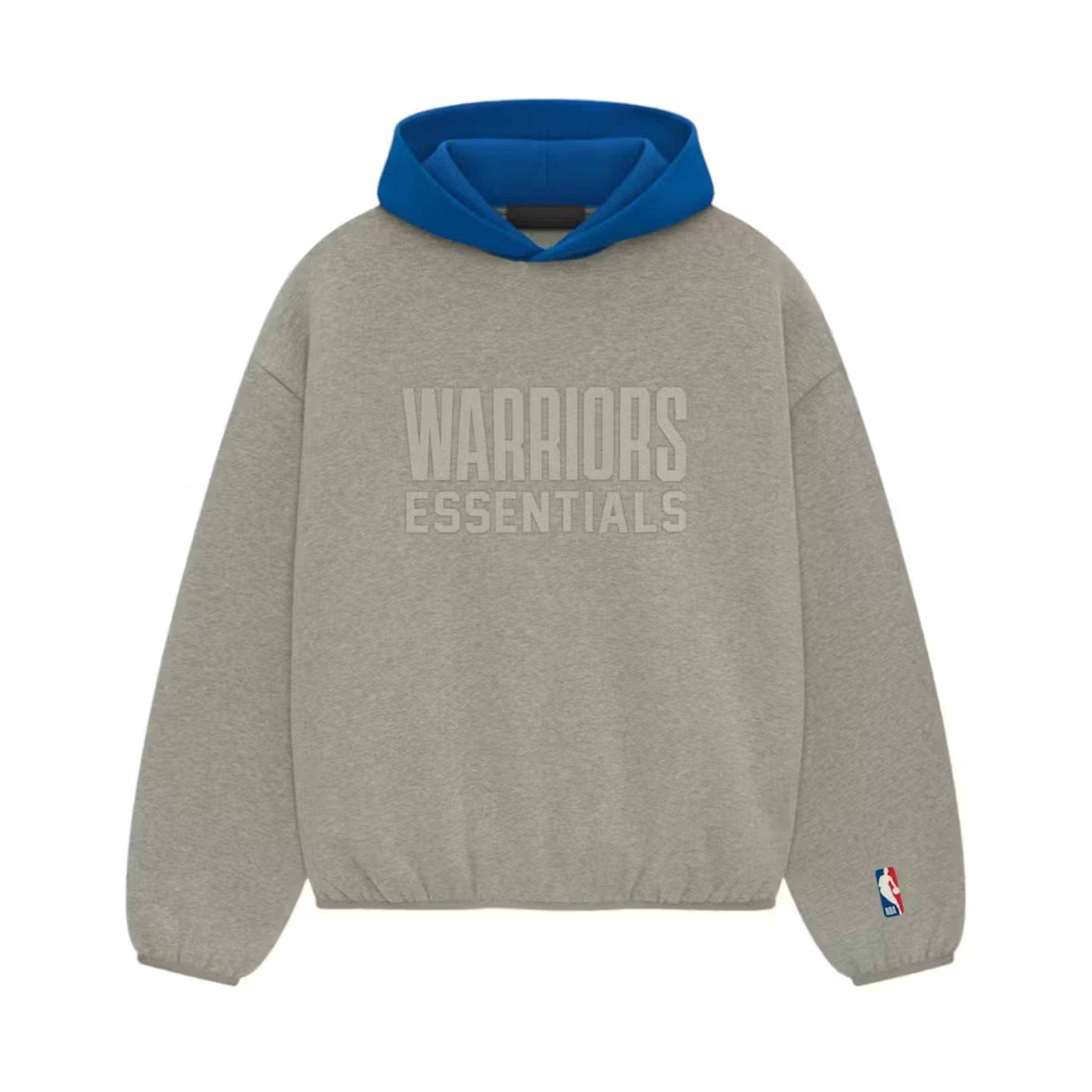FEAR OF GOD ESSENTIALS Hoodie 'Golden State Warriors' - Grey Blue (NBA Collection)