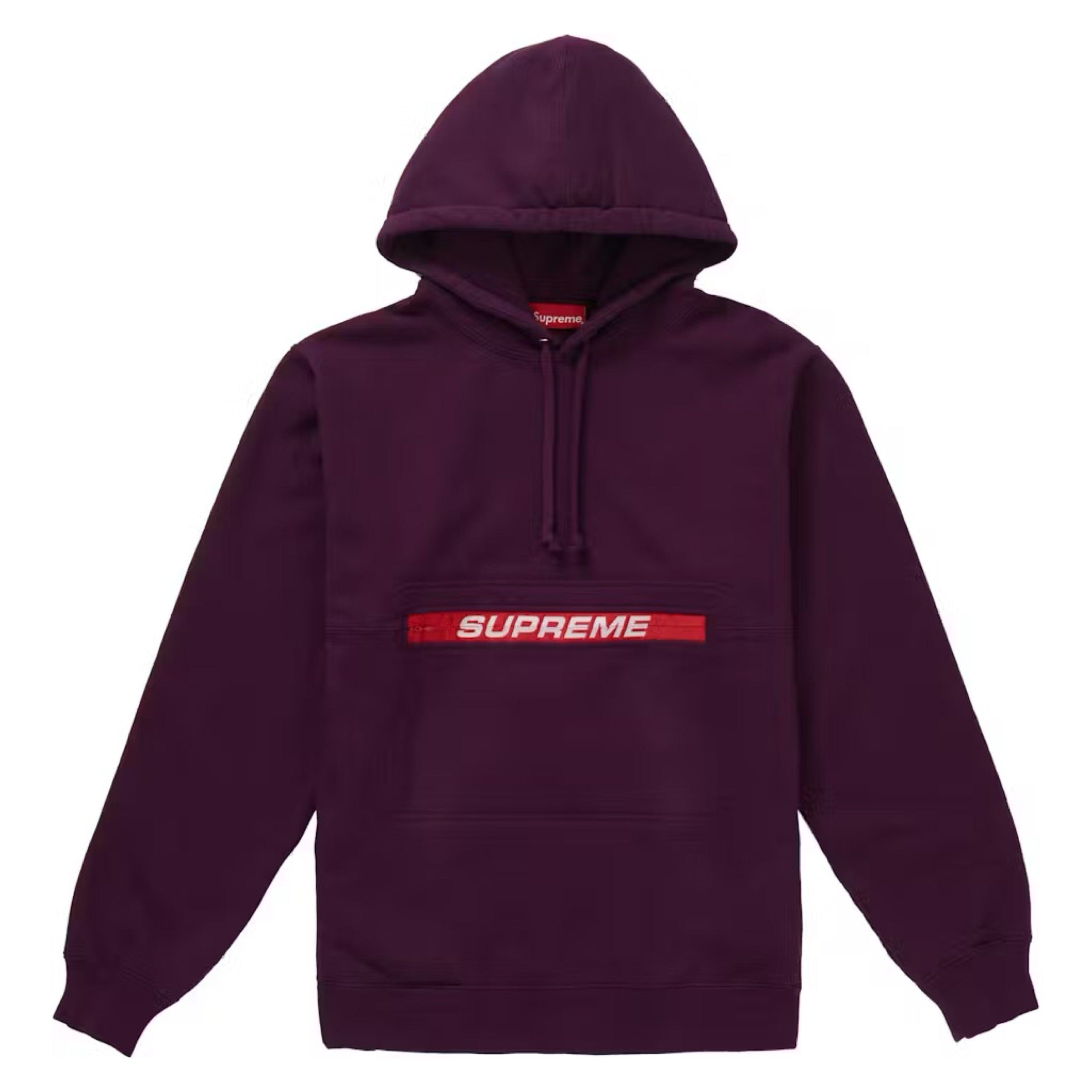 Supreme Zip Pouch Hoodie - Eggplant (SS19)