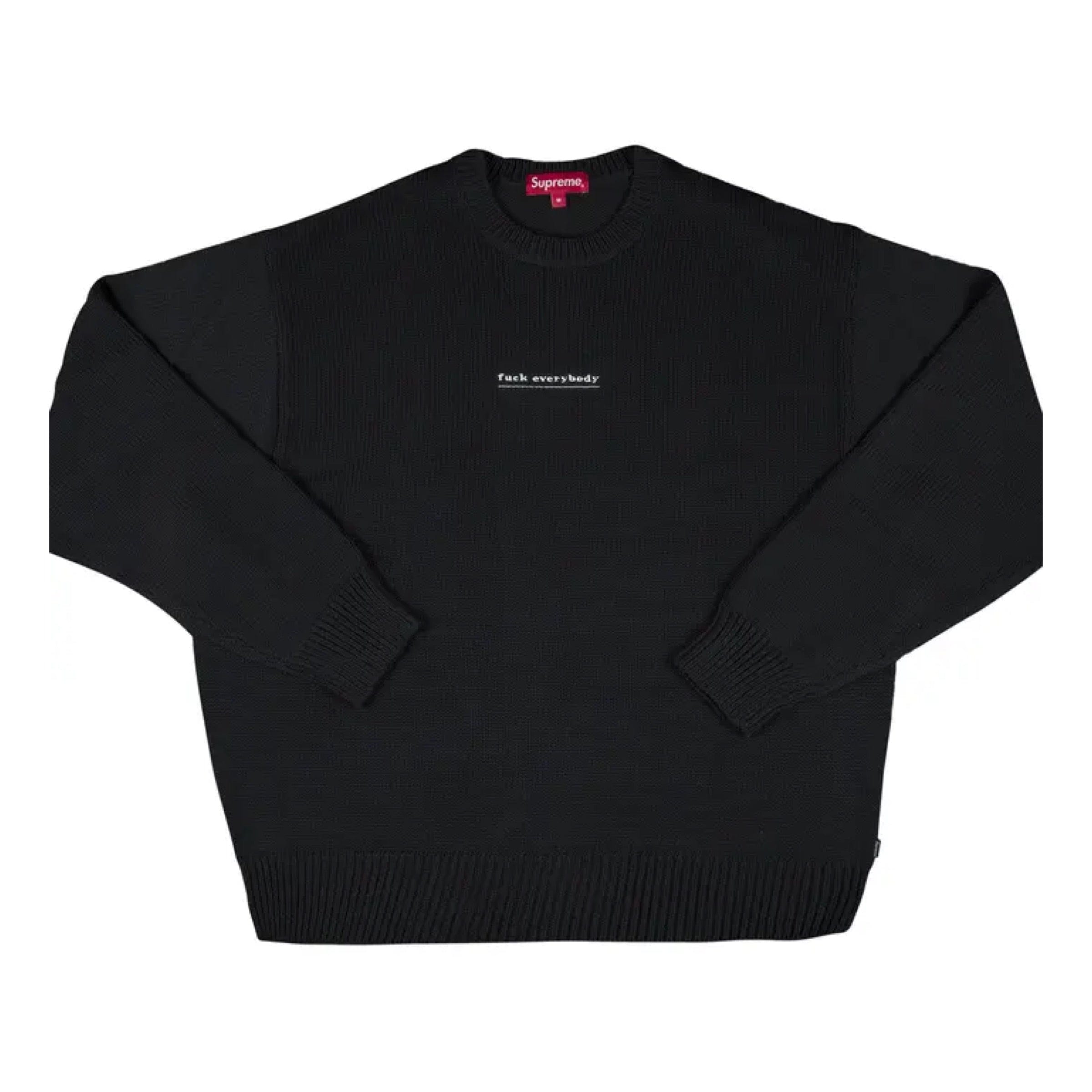 Supreme F*ck Everybody Sweater - Black (SS19)