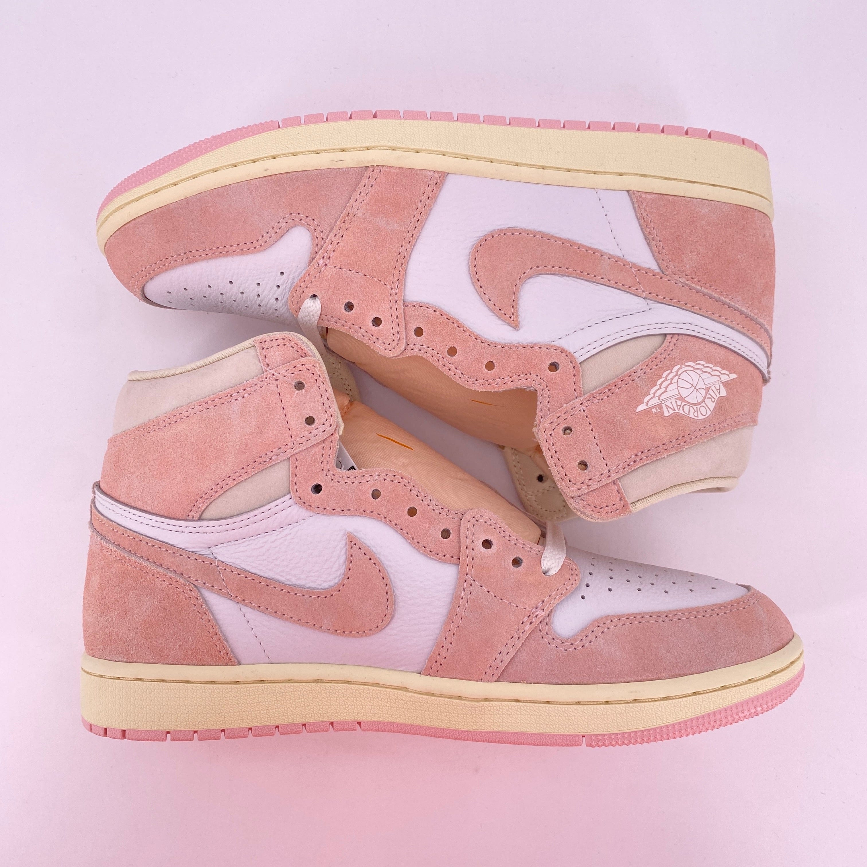 Air Jordan (W) 1 Retro High OG "Washed Pink" 2023 New Size 10.5W