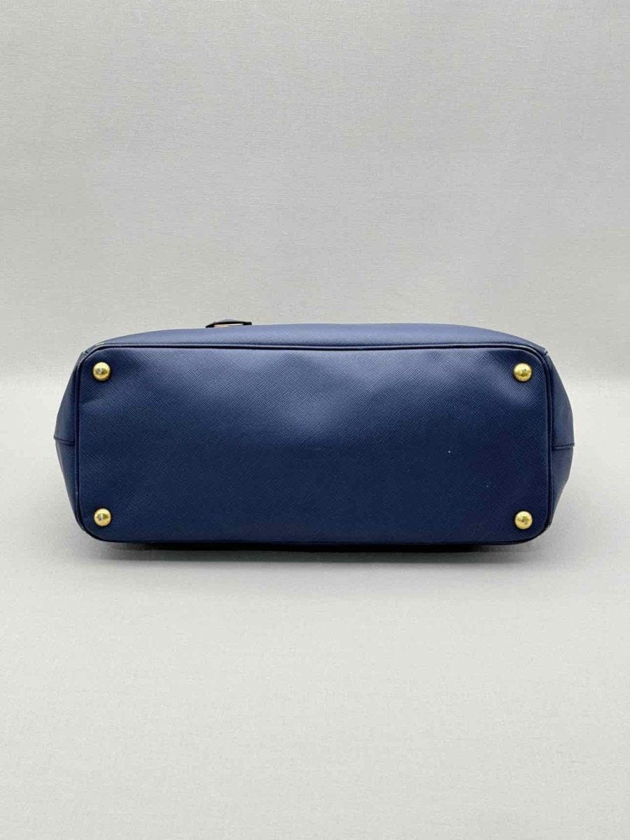 PRADA Galleria Blue Tote Bag