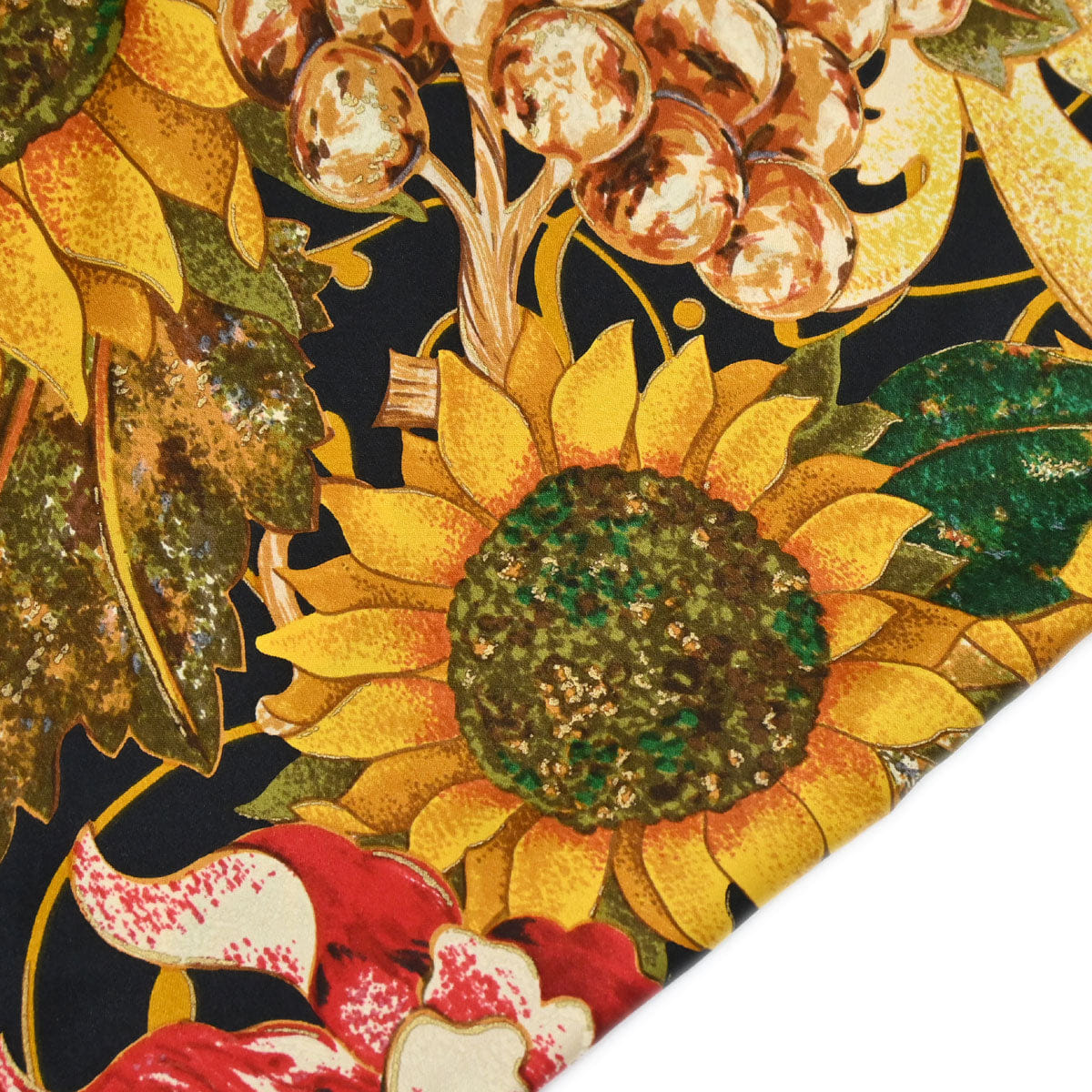 Chanel Black Scarf Sunflower Small Good