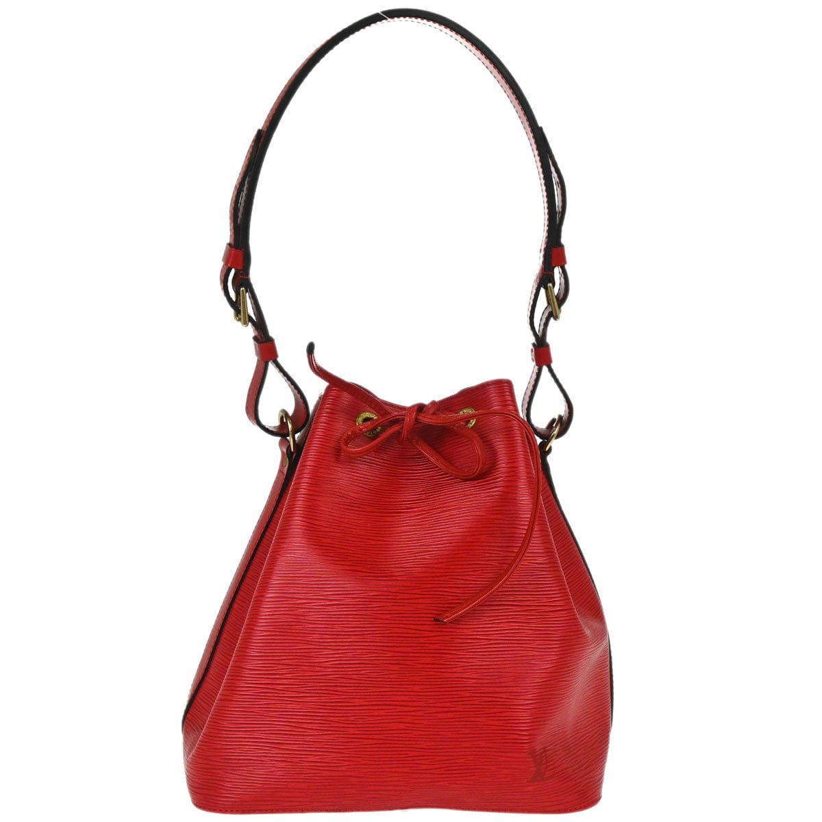 Louis Vuitton 1996 Red Epi Petite Noe Shoulder Bag M44107