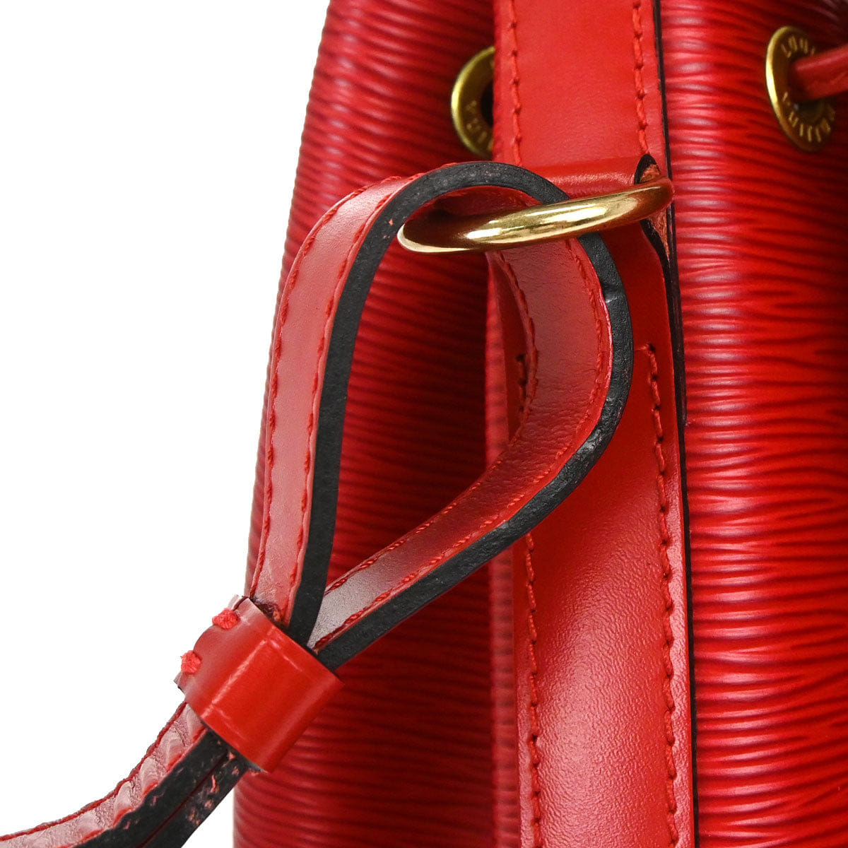 Louis Vuitton 1996 Red Epi Petite Noe Shoulder Bag M44107