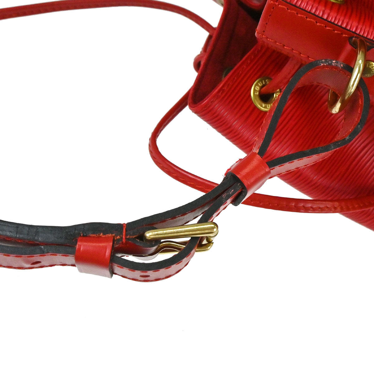 Louis Vuitton 1996 Red Epi Petite Noe Shoulder Bag M44107