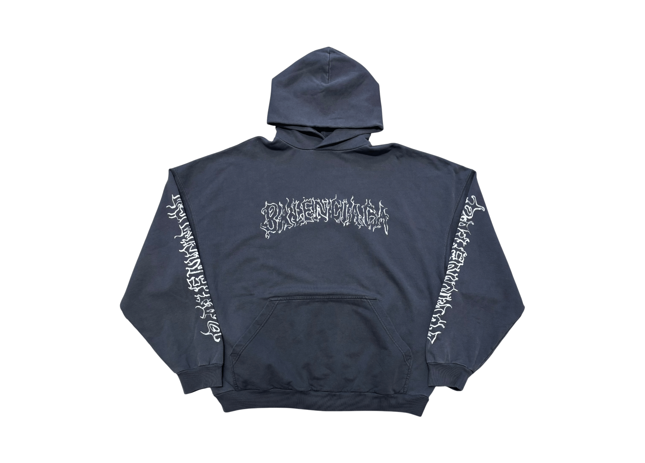 Balenciaga Hoodie DIY Metal Outline Oversize COND NEW