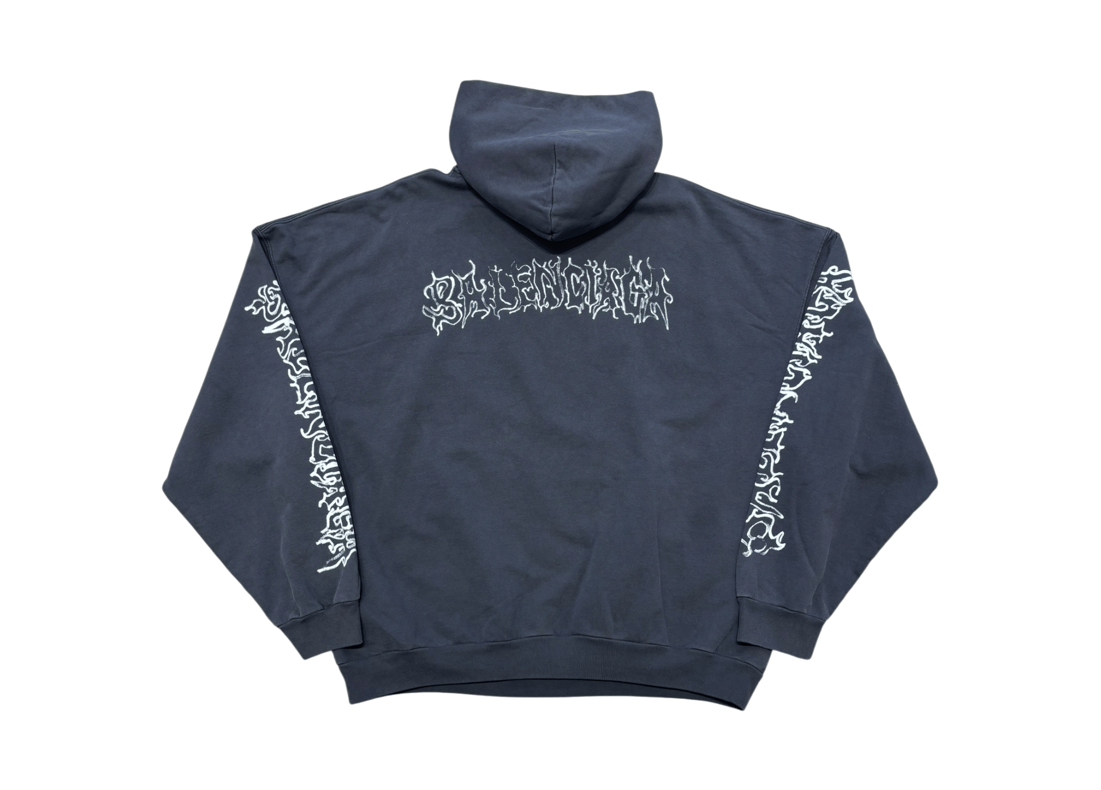 Balenciaga Hoodie DIY Metal Outline Oversize COND NEW