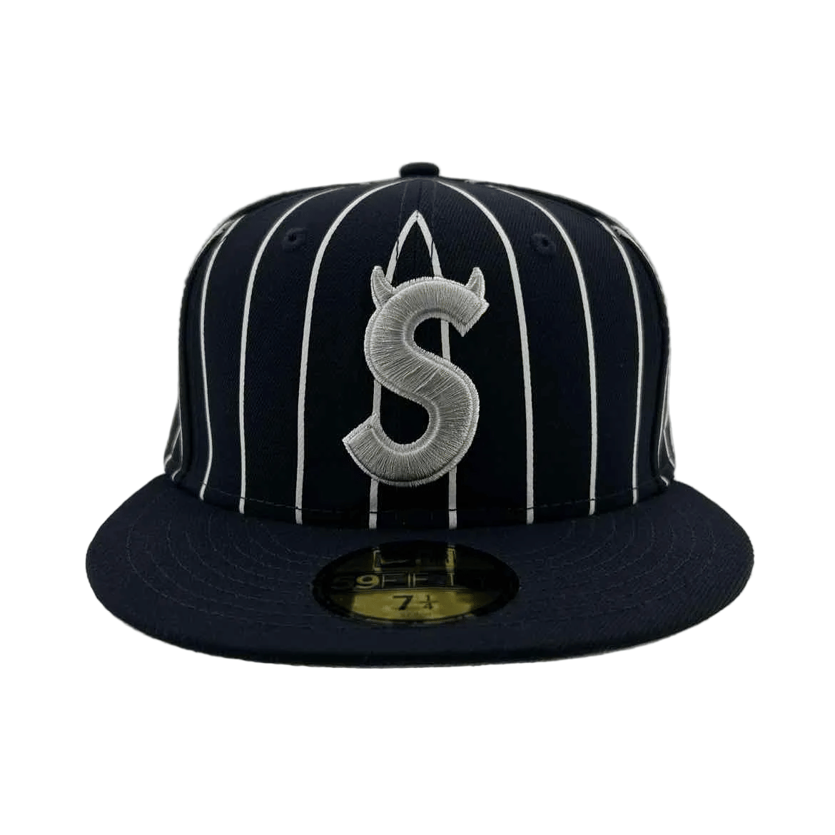 Supreme Fitted Hat "DEVIL S LOGO" New Navy Size 7 1/4