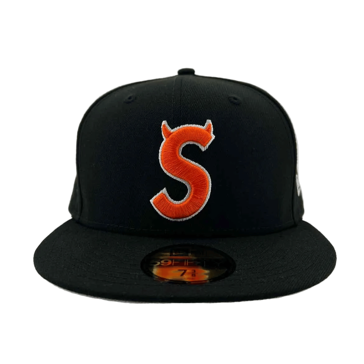 Supreme Fitted Hat "DEVIL S LOGO" New Black Size 7 3/8