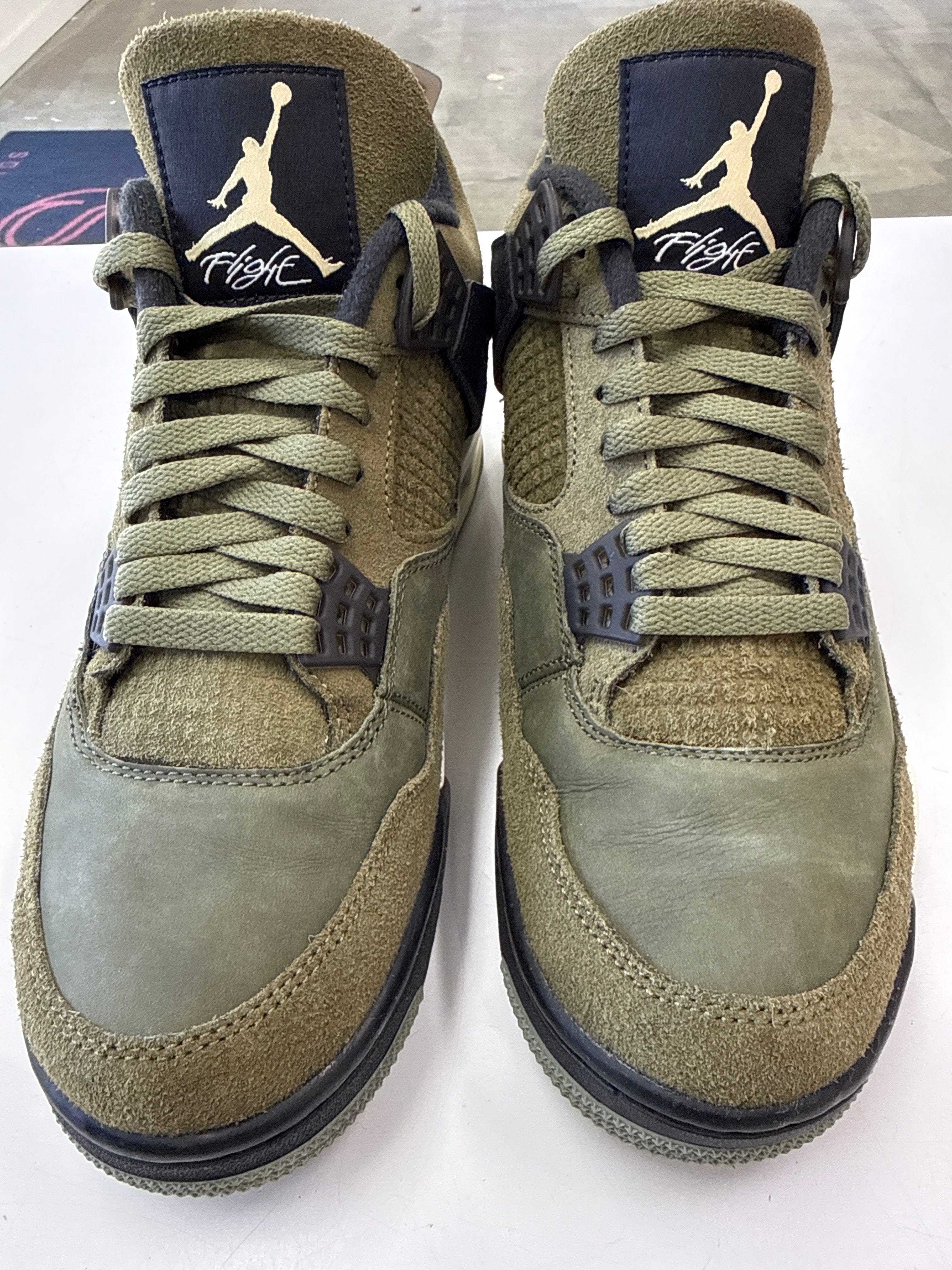 AIR JORDAN 4 CRAFT MEDIUM OLIVE - SIZE 9.5 (WORN)