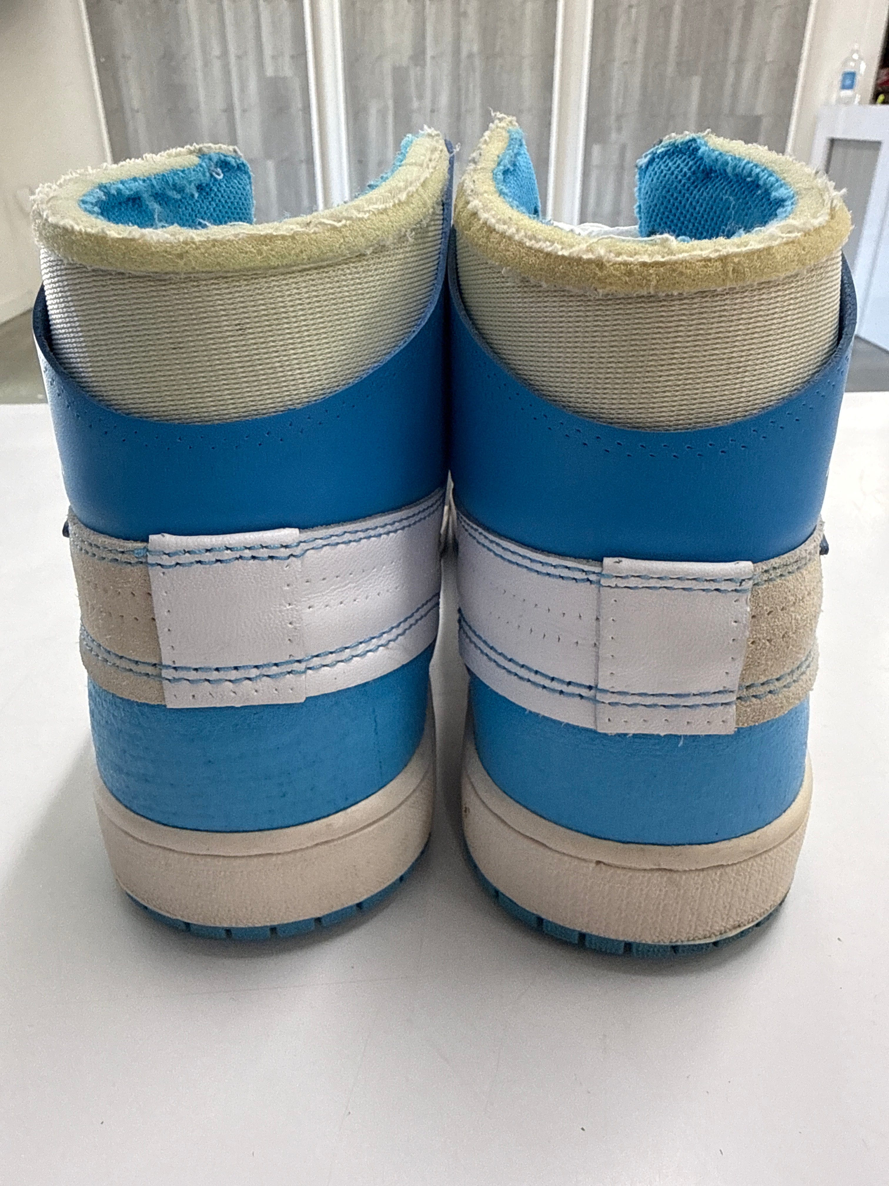 OFF WHITE AIR JORDAN 1 HIGH UNIVERSITY BLUE - SIZE 10 (WORN)