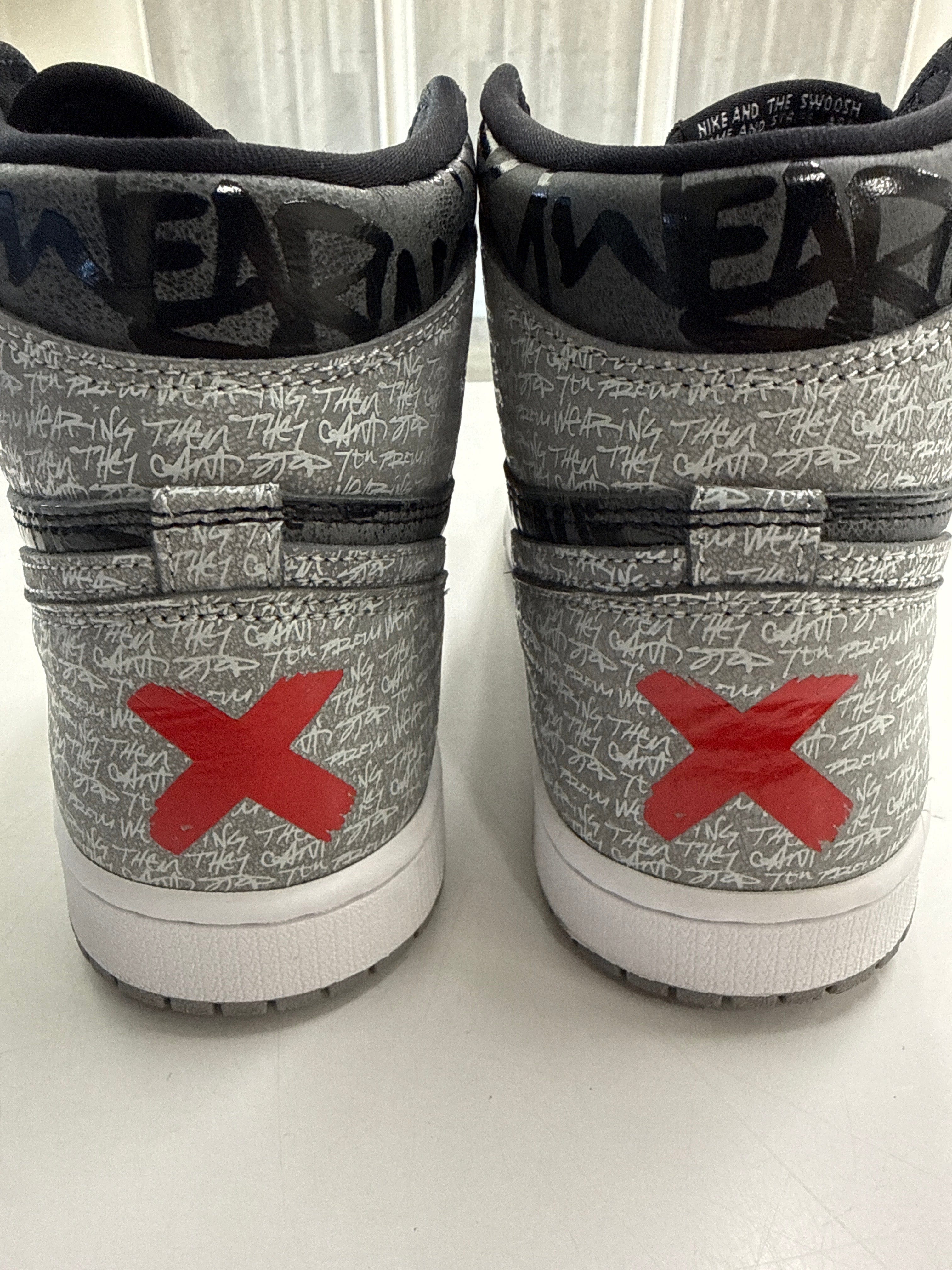 AIR JORDAN 1 HIGH REBELLIONAIRE - SIZE 8 (WORN)