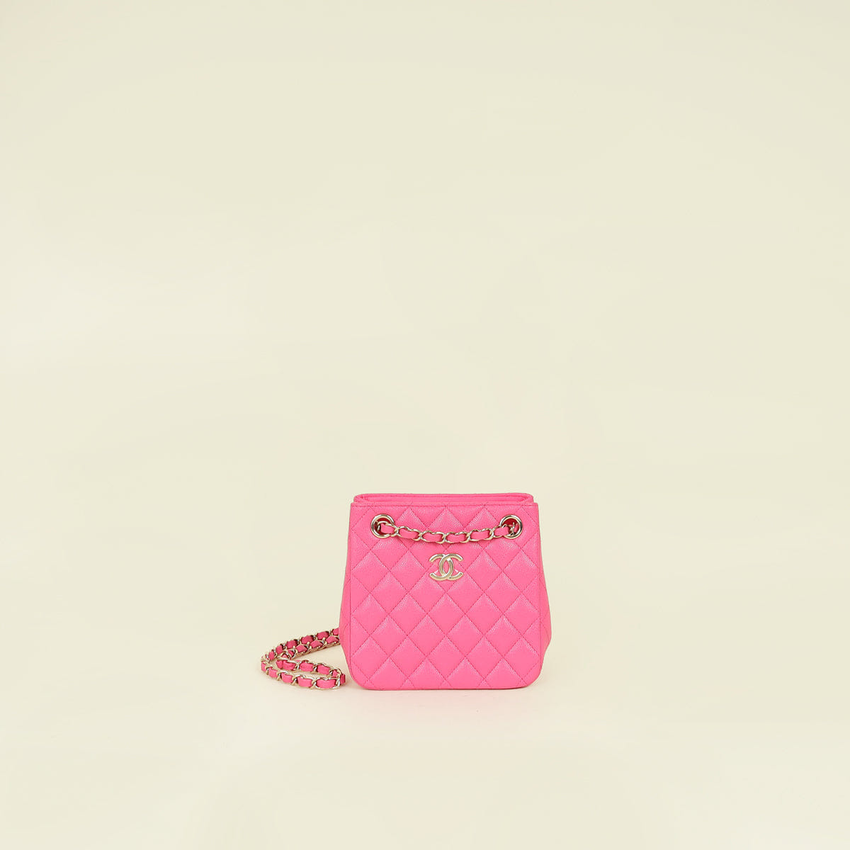Chanel Pink Mini Bucket Shoulder Bag
