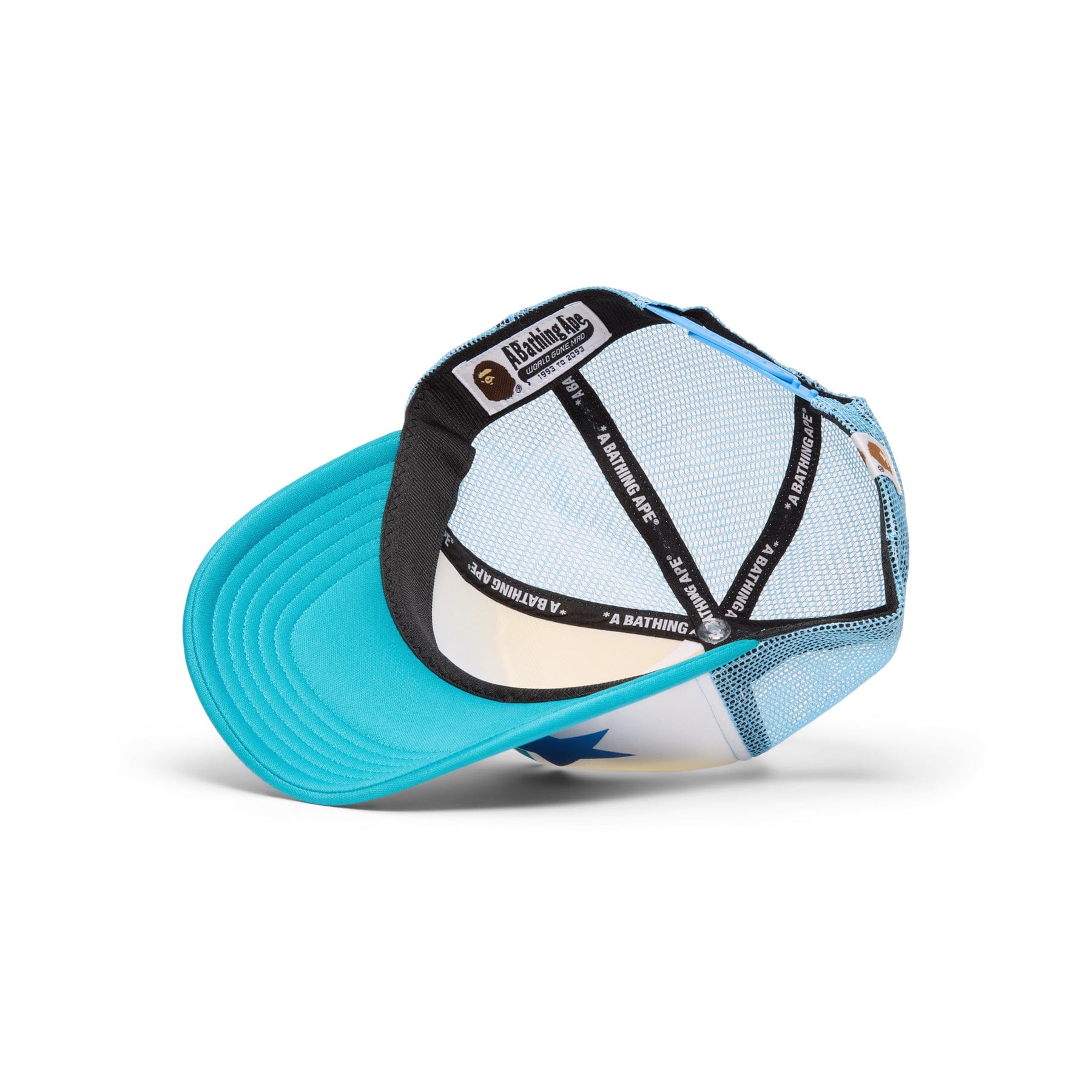 BAPE A Bathing Ape Bape Sta Mesh Cap (Blue)