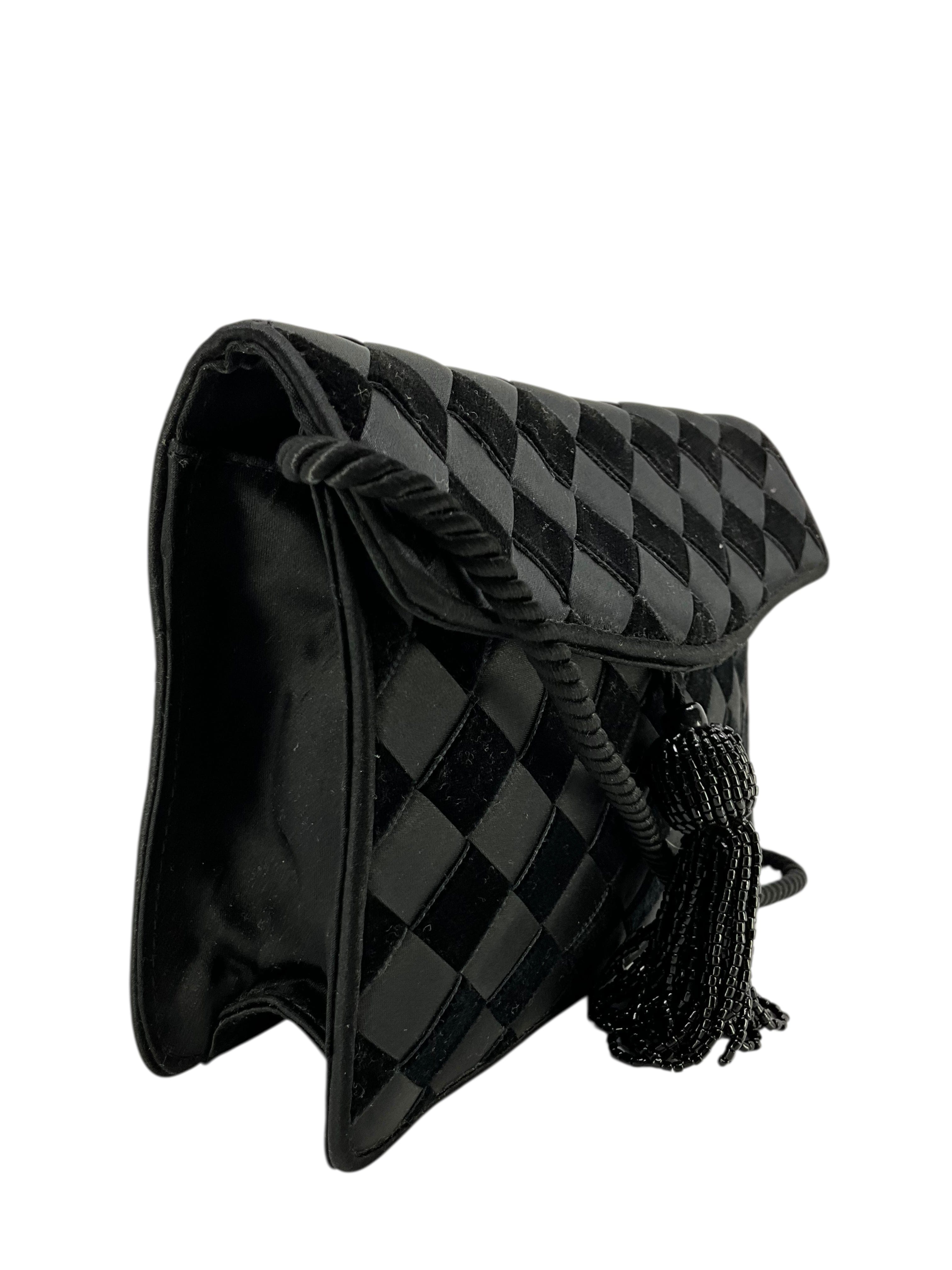 Bottega Veneta Vintage Intrecciato Satin Mini Crossbody Bag