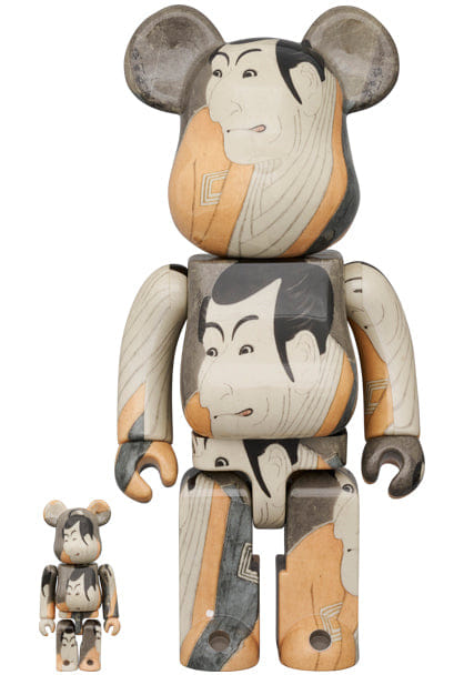 MEDICOM TOY BE@RBRICK Boston Museum Toshusai Sharaku Ichikawa Ebizo Takemura Sandanoshin 100% & 400%