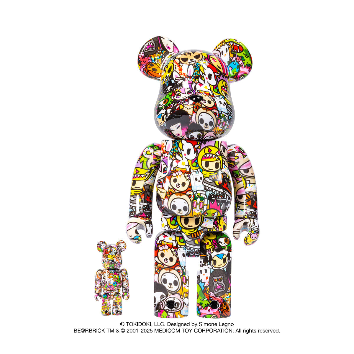 MEDICOM TOY BE@RBRICK Tokidoki 20th Anniversary 100% & 400%