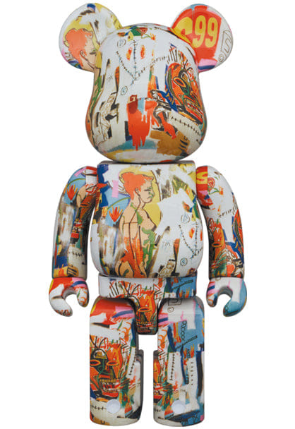 MEDICOM TOY Be@rbrick Andy Warhol x JEAN-MICHEL BASQUIAT #4 1000%