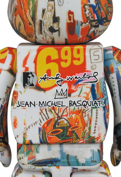 MEDICOM TOY Be@rbrick Andy Warhol x JEAN-MICHEL BASQUIAT #4 1000%