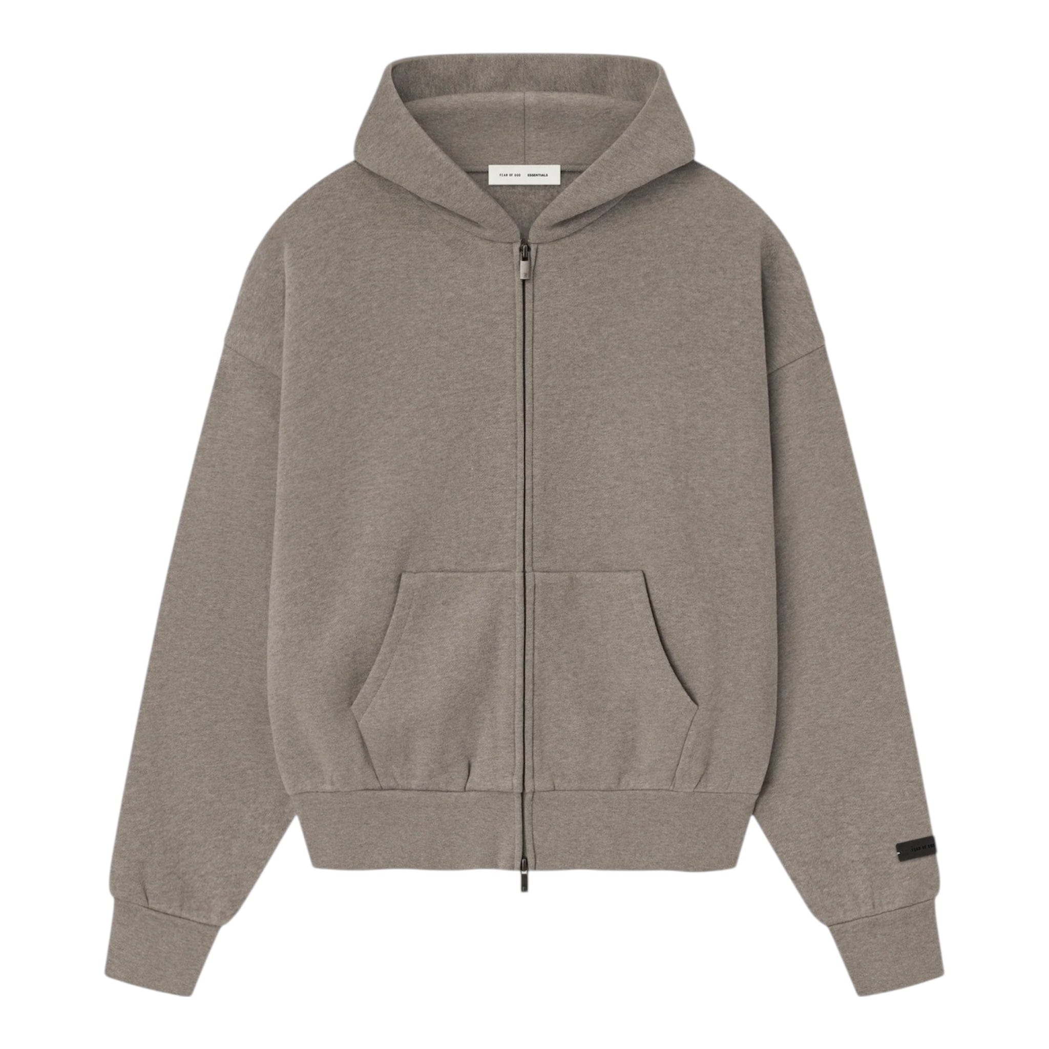 FEAR OF GOD ESSENTIALS Classic Fleece Zip-Up Hoodie - Homestead Heather (SS25)