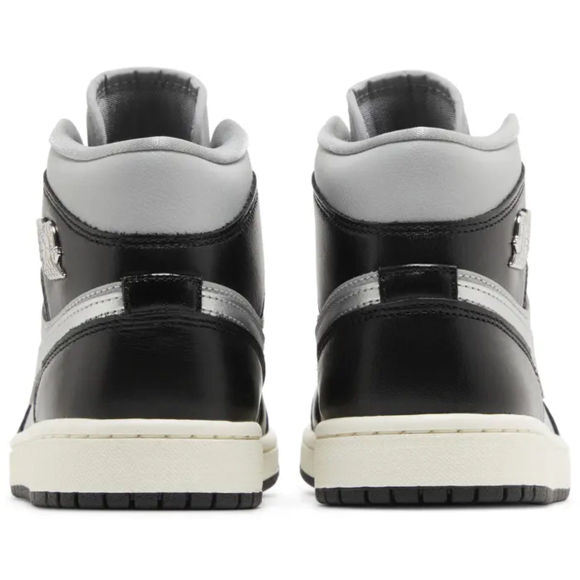 Nike Air Jordan 1 Mid SE 'Black Metallic Silver' (Women's)