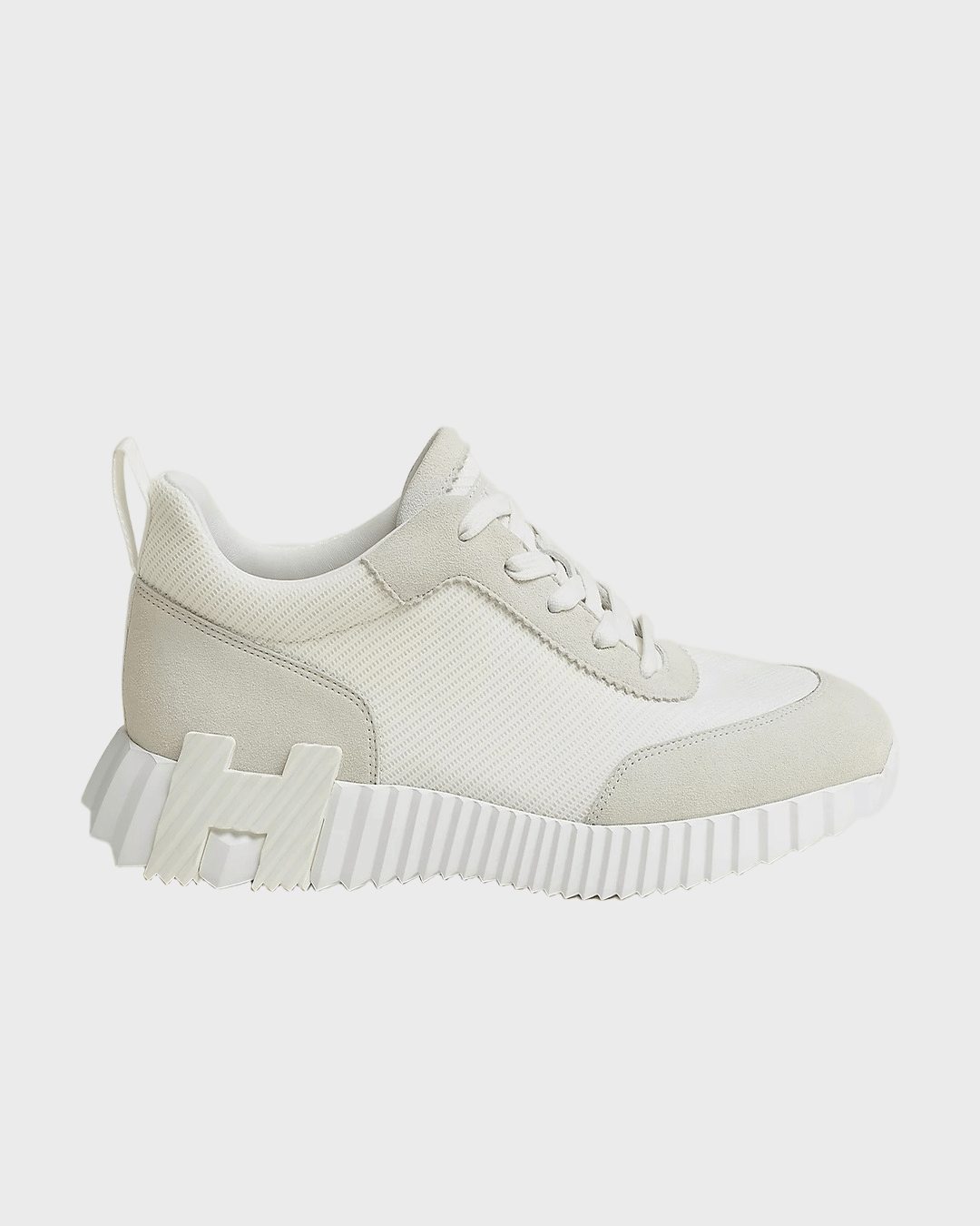 Hermes Bouncing Sneaker Suede White