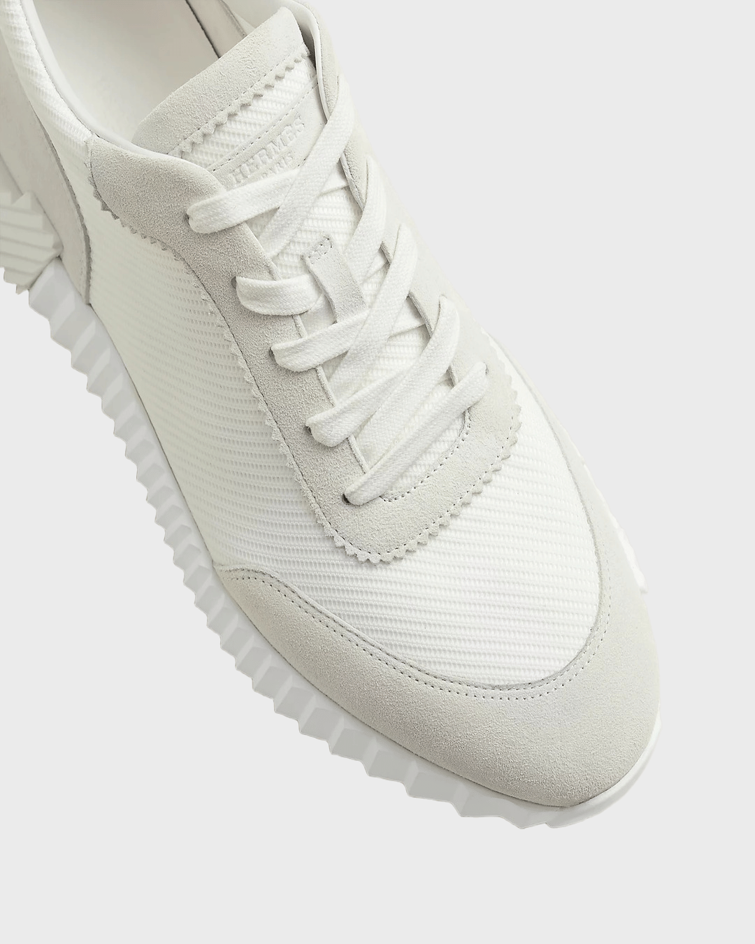 Hermes Bouncing Sneaker Suede White