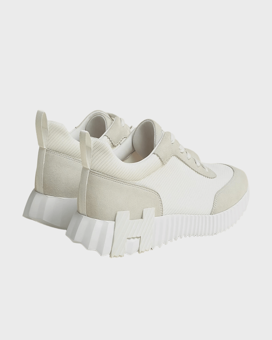 Hermes Bouncing Sneaker Suede White