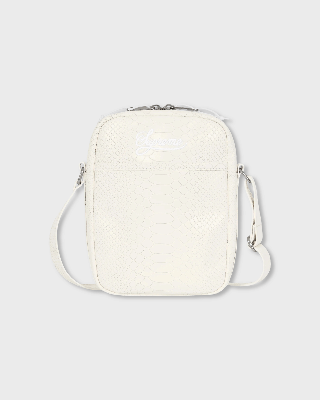Supreme x Nike Snakeskin Leather Shoulder Bag White