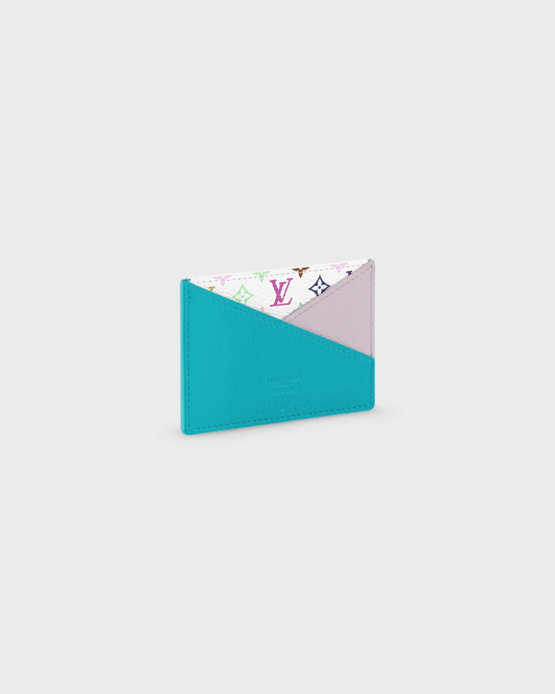 Louis Vuitton x Takashi Murakami Criss-Cross Card Holder Kabira Blue