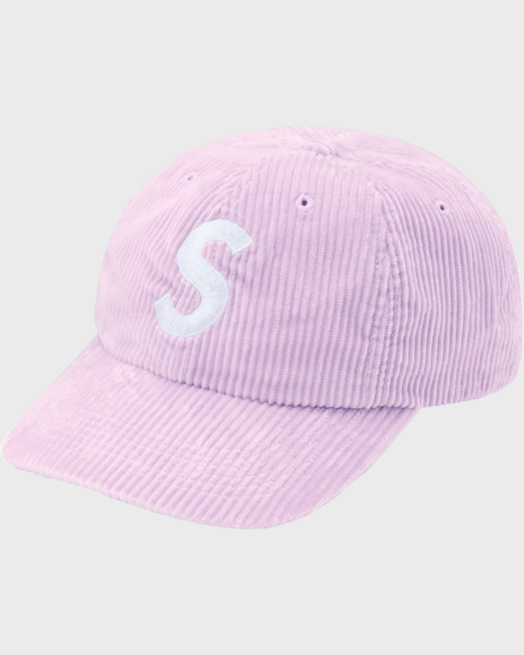 Supreme Corduroy S Logo 6-Panel Cap Light Purple