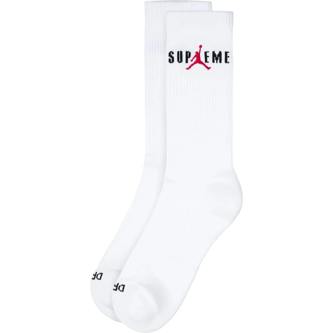 Air Jordan Supreme x Jordan Crew Socks White