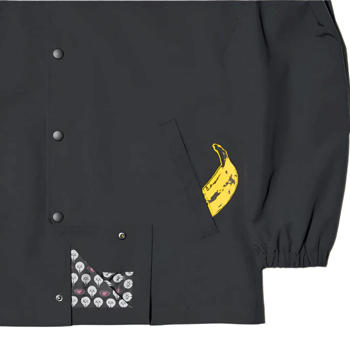 Kaws X Uniqlo X Andy Warhol Coach Jacket Black