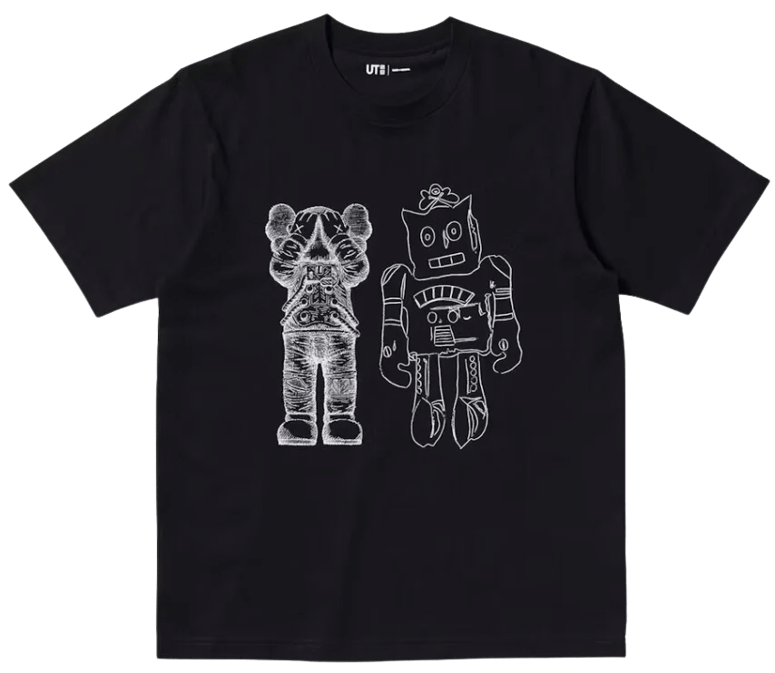 Kaws X Uniqlo X Andy Warhol UT Graphic T-shirt Black