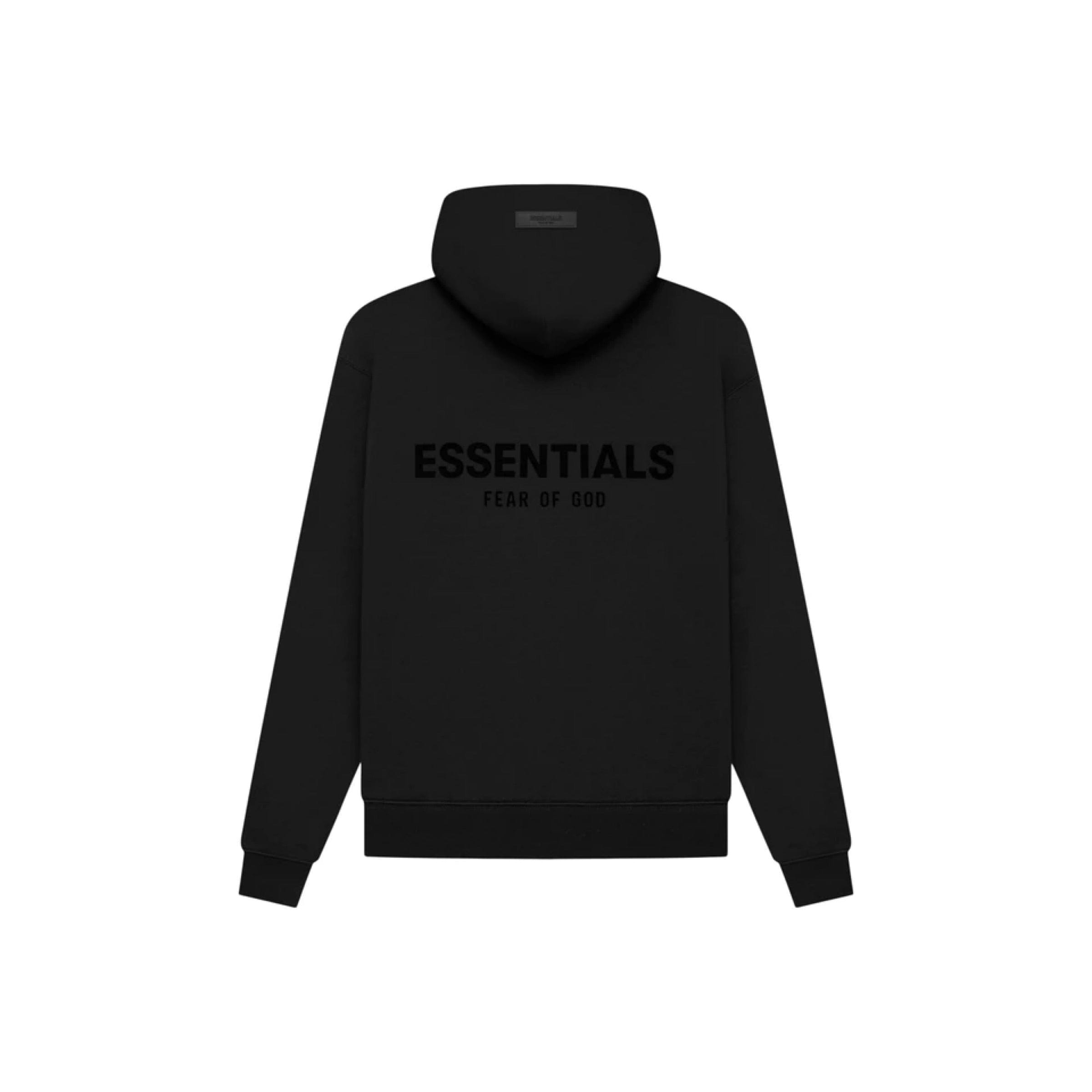 FEAR OF GOD ESSENTIALS Pull-Over Hoodie - Black (SS22 Core Collection)