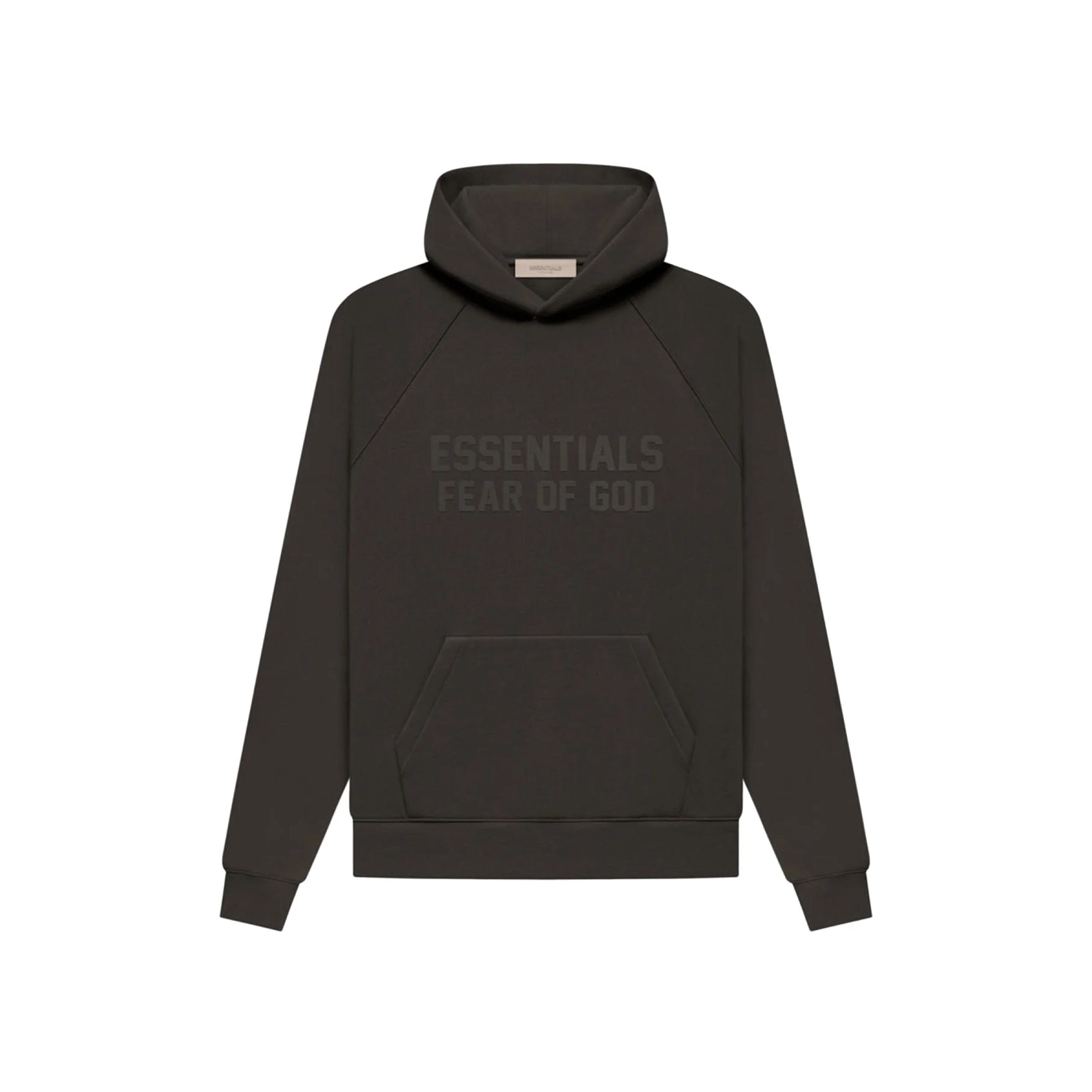 FEAR OF GOD ESSENTIALS Pull-Over Hoodie - Off Black (Fall 22)