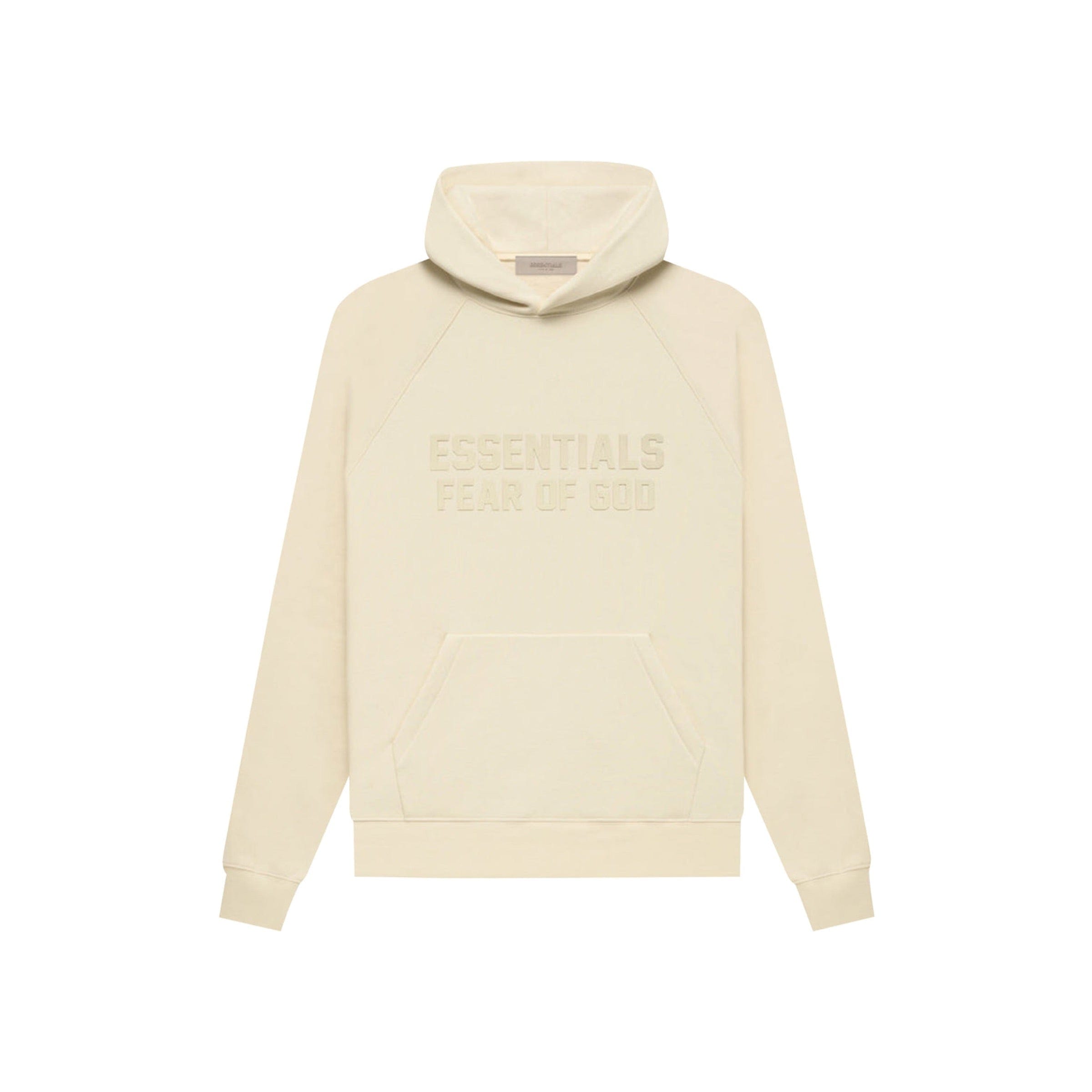 FEAR OF GOD ESSENTIALS Pull-Over Hoodie - Egg Shell (Fall 22)
