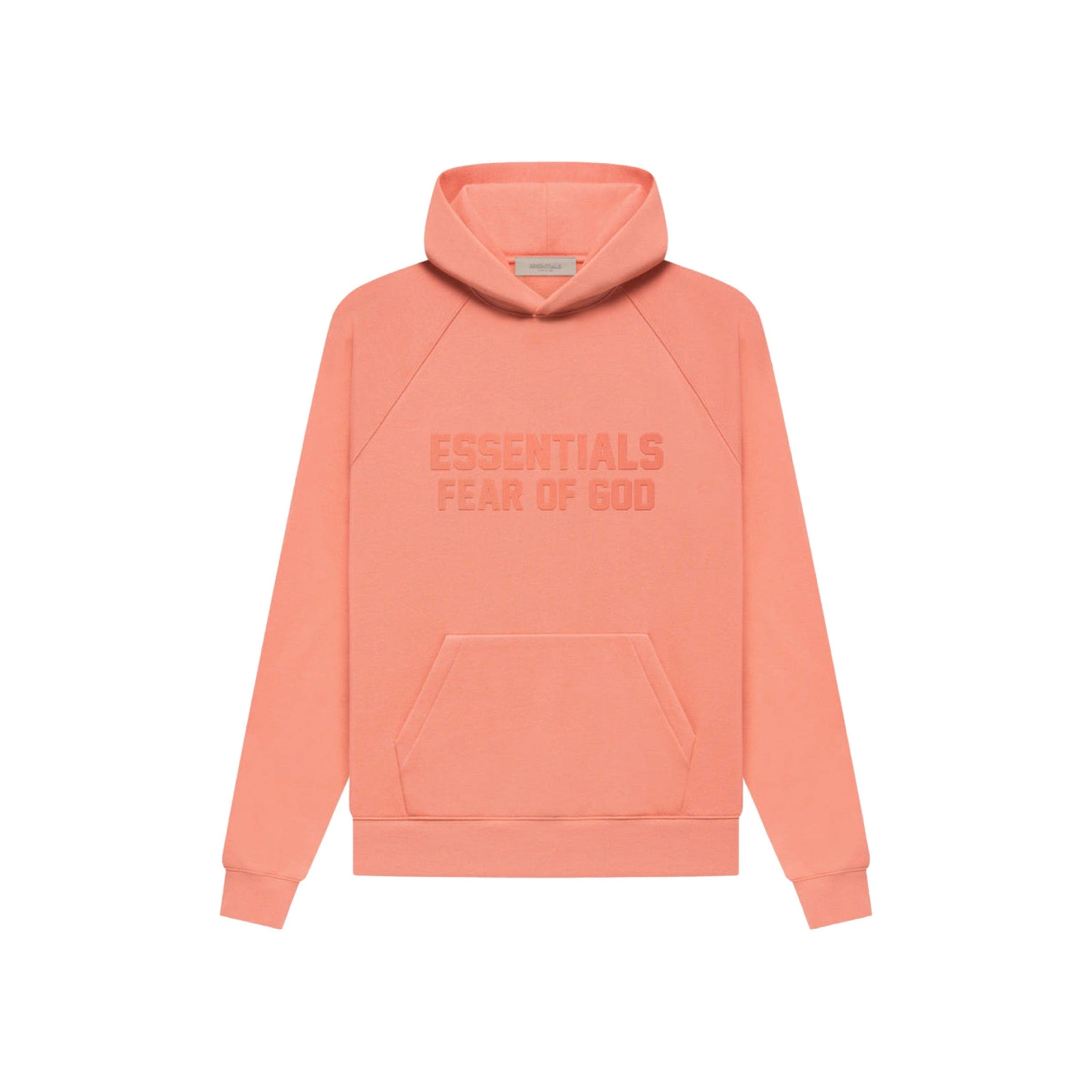 FEAR OF GOD ESSENTIALS Pull-Over Hoodie - Coral (Fall 22)