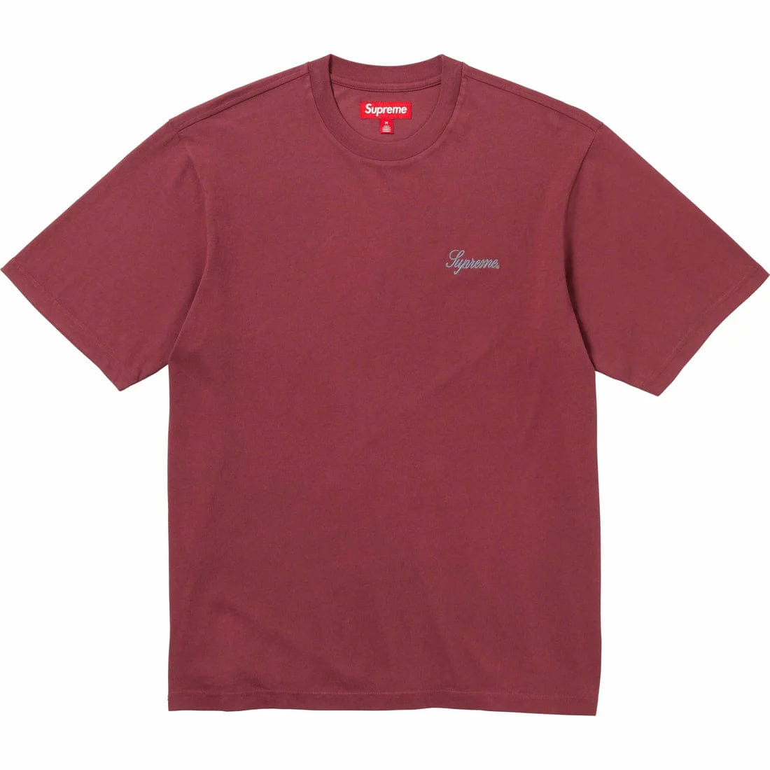 Supreme Washed Script S/S T-Shirt Cardinal
