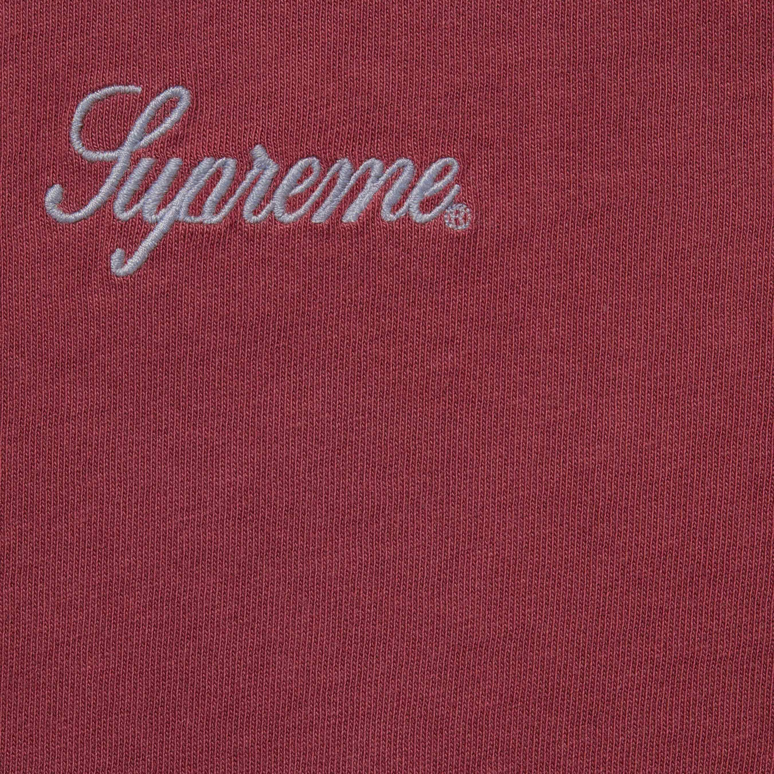 Supreme Washed Script S/S T-Shirt Cardinal