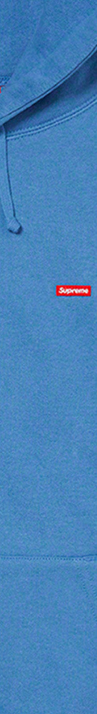 Supreme Small Box Hooded Sweatshirt (Blue)